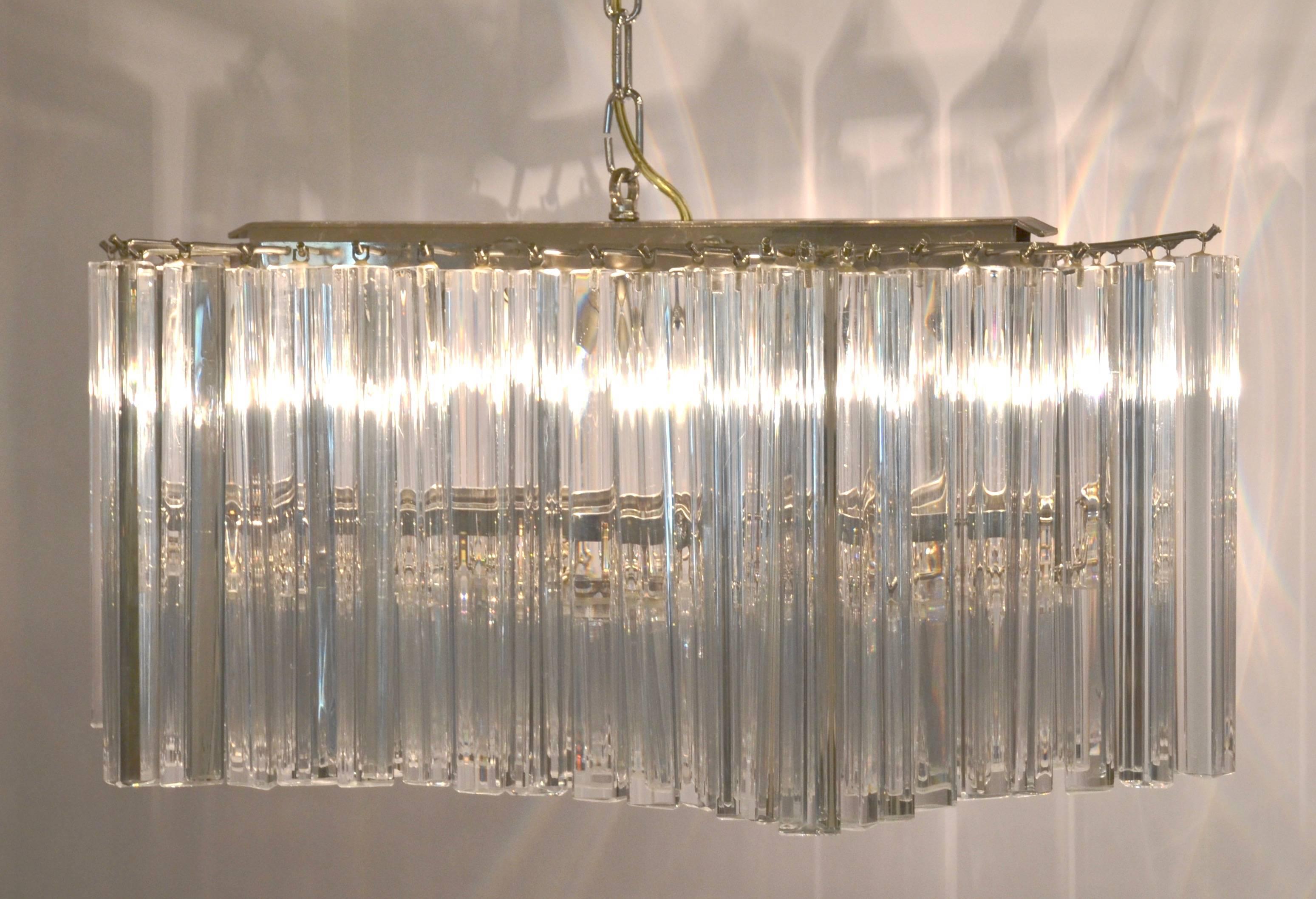 Venini Prism Chandelier, circa 1960 1