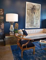 Faux Tortoise Shell and Brass Cube Tables by Lane