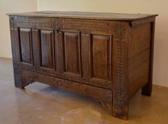 Chip-Carved German Pennsylvania Blanket Chest