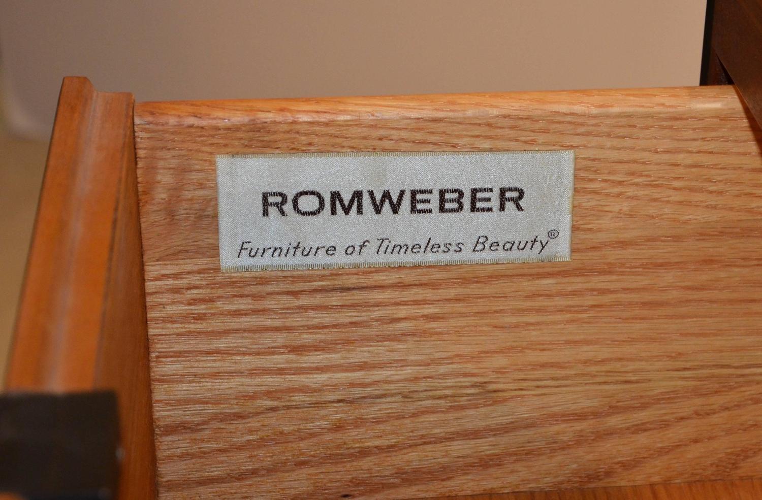 MidCentury Romweber Wardrobe or TV with Steel Hardware at 1stdibs