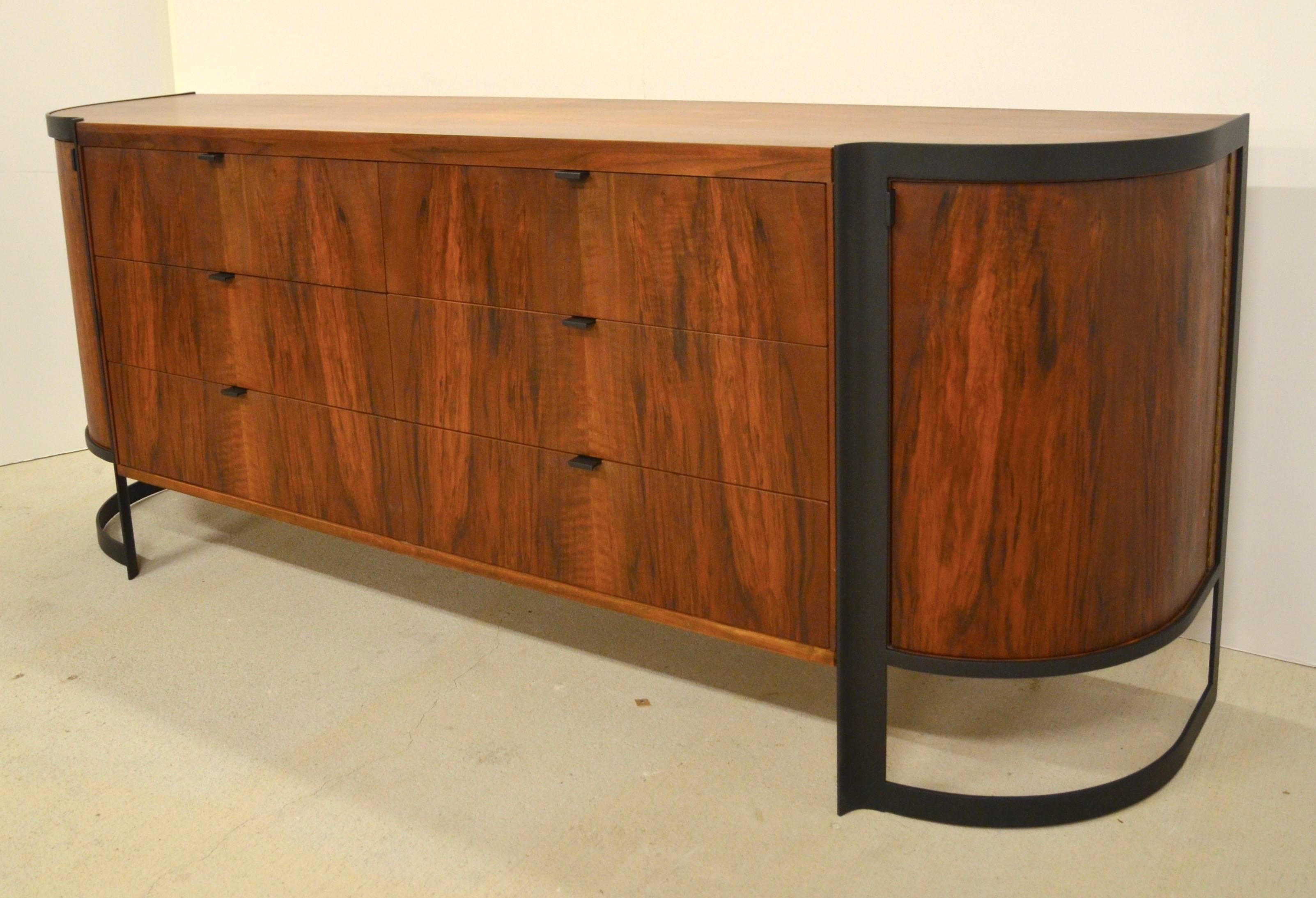 Mid-Century Modern Mid-Century Romweber Dresser or Sideboard with Steel Hardware