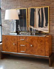 Karl Springer Style Skyscraper Lucite Table Lamp