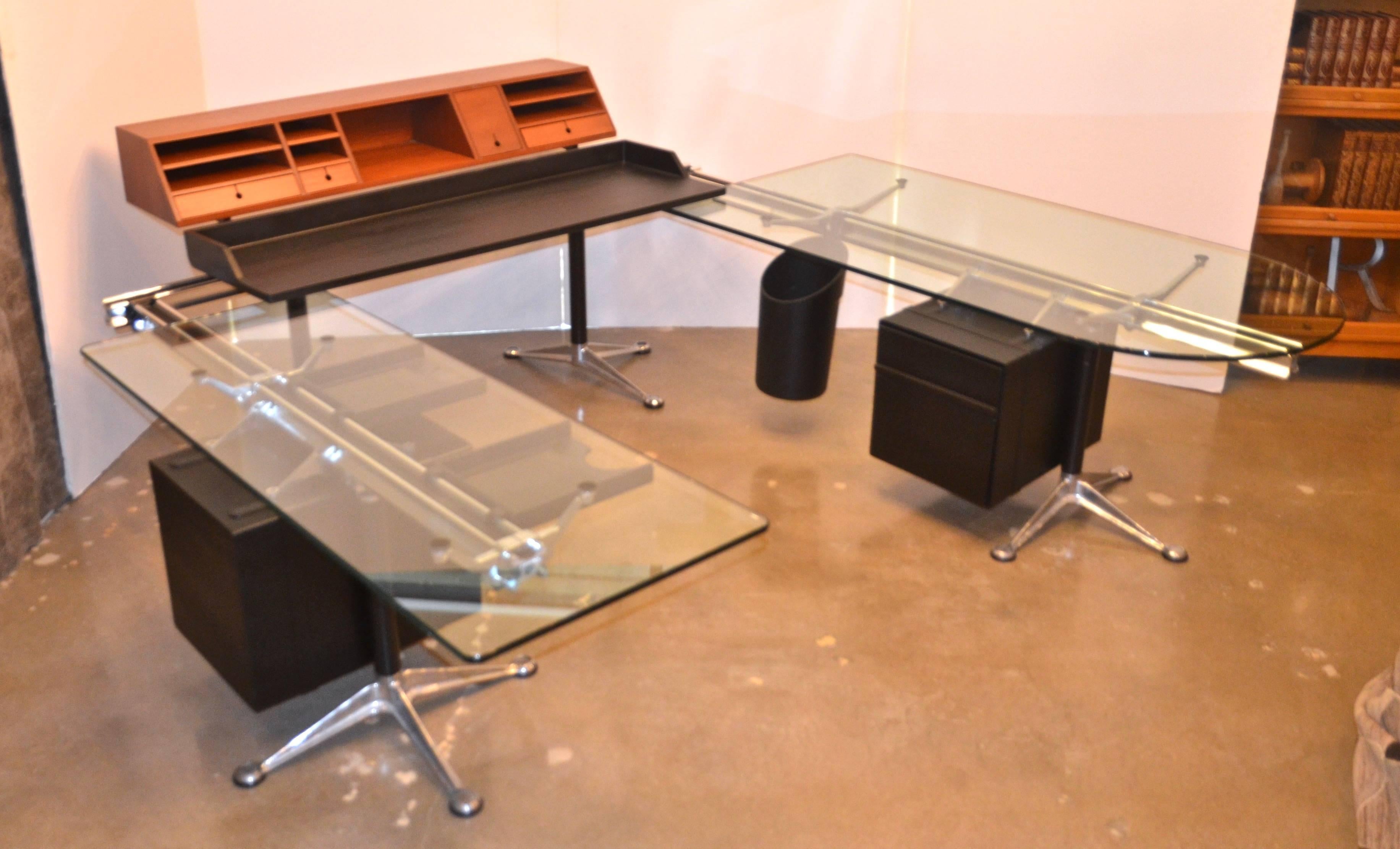 Mid-Century Modern Herman Miller Desk by Bruce Burdick Fully Adjustable Components