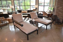 Antonio Citterio for B&B Italia Chaises in Leather and Mohair, One Available