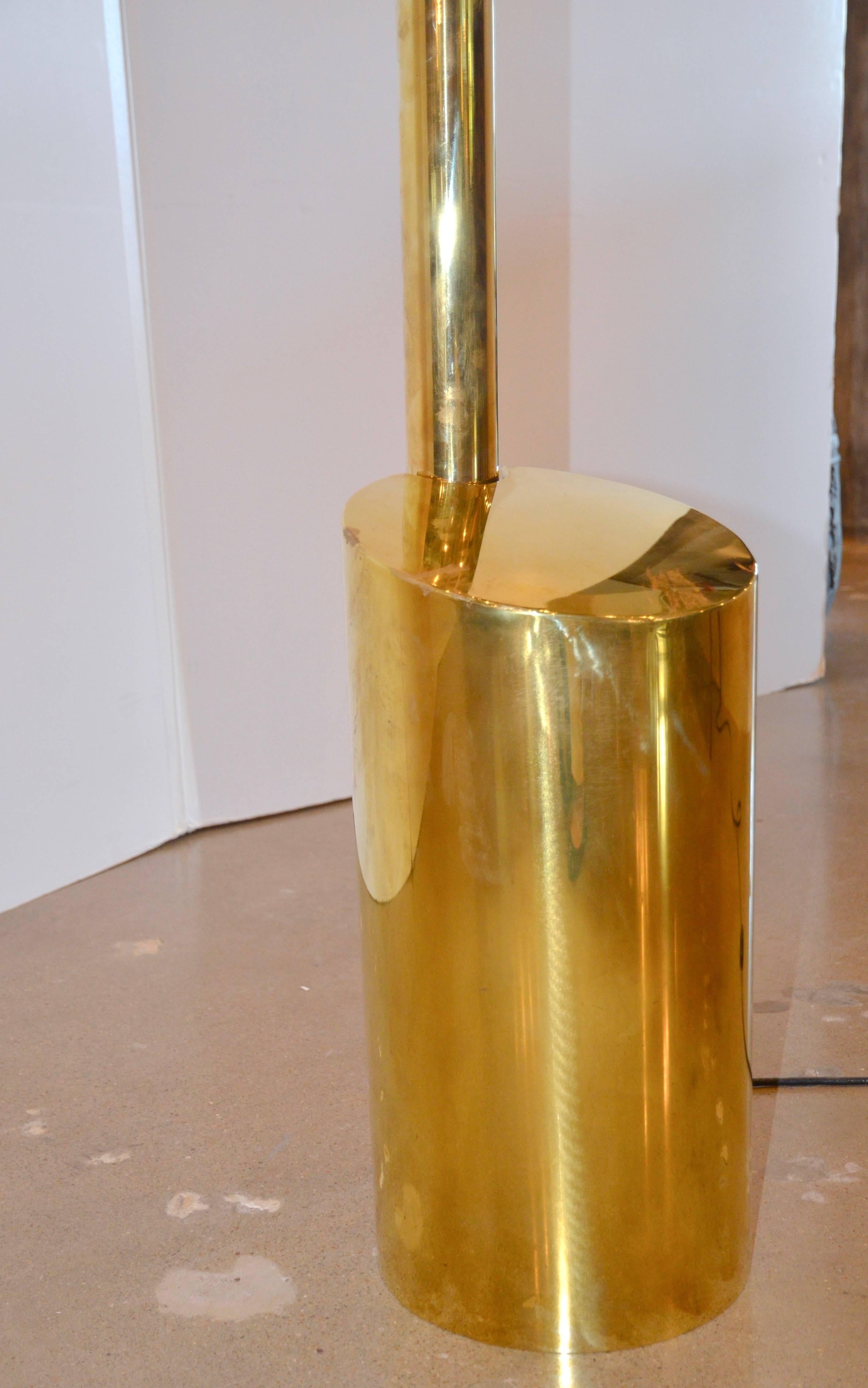 Italian Seven-Armed Brass Arc Floor Lamp, 1970s 3