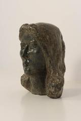 Art Deco Belgium Female Head, 1930s