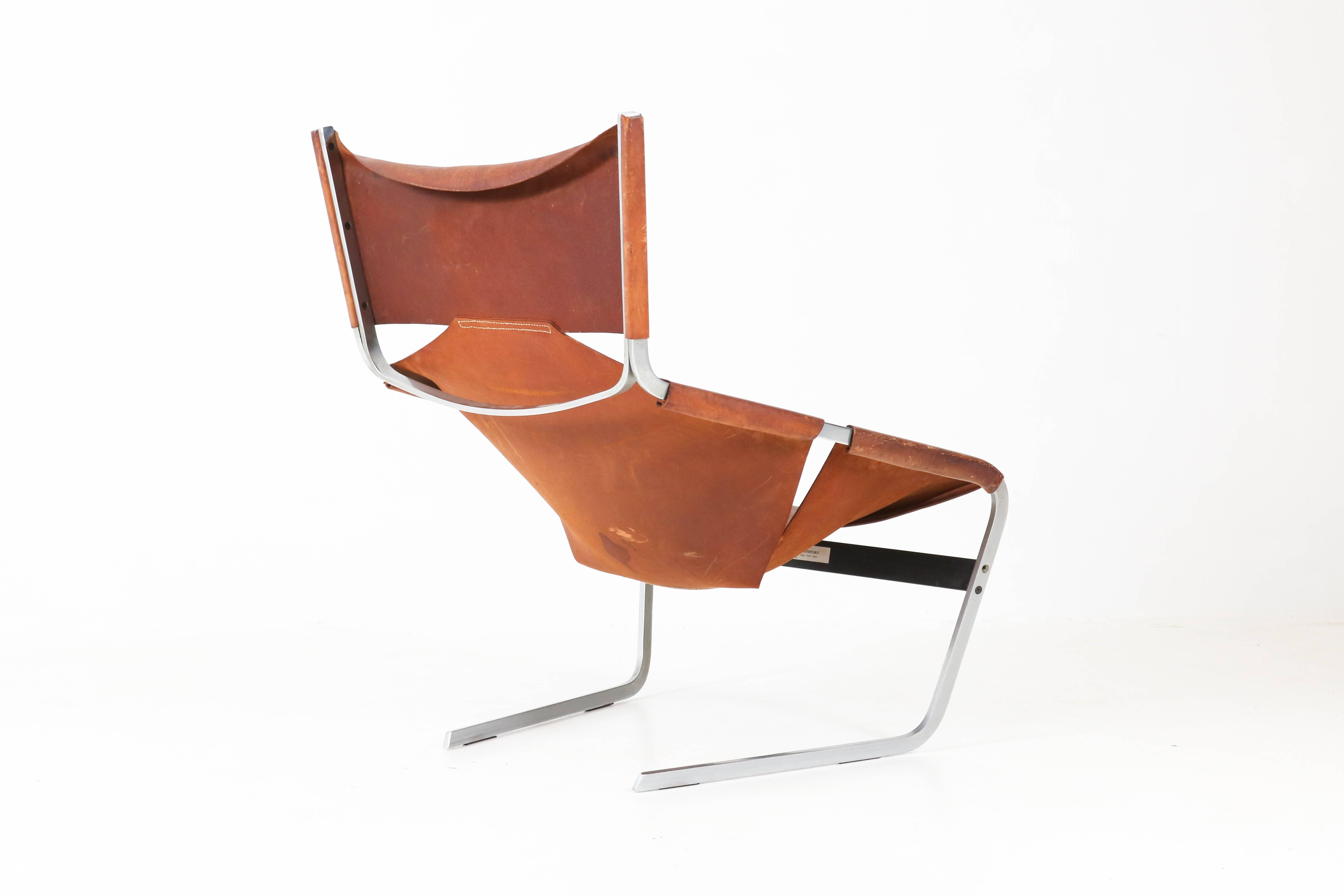 Mid-Century Modern F-444 Lounge Chair by Pierre Paulin for Artifort, 1960s In Fair Condition In Amsterdam, NL