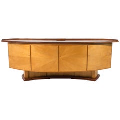 Dutch Art Deco Sycamore Sideboard or Credenza by Gebroeders Reens, 1930s