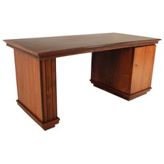 Rosewood Art Deco Desk by Gebroeders Reens, Amsterdam, 1930s