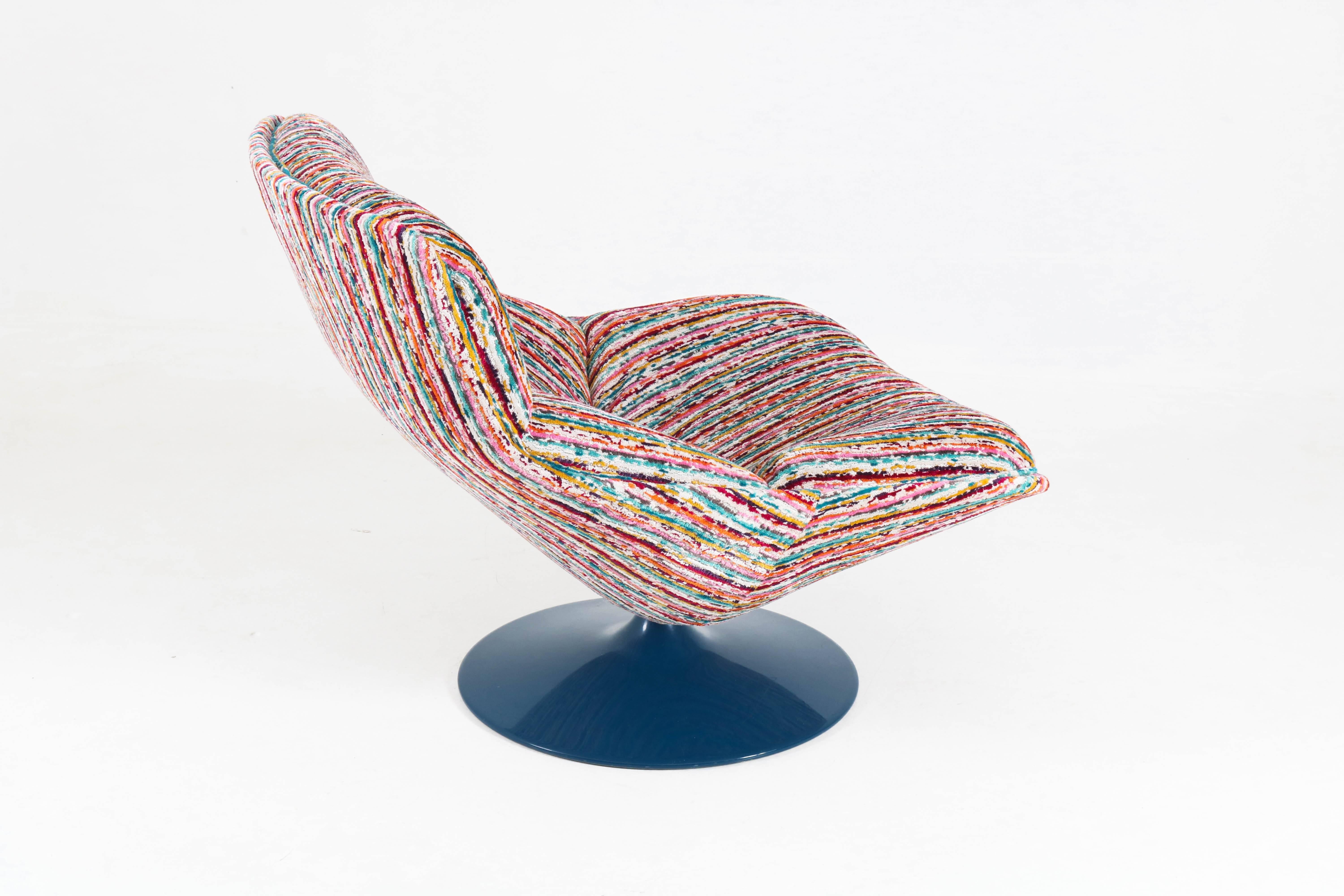 Mid-Century Modern Swivel Chair Model F518 by Geoffrey Harcourt for Artifort 1
