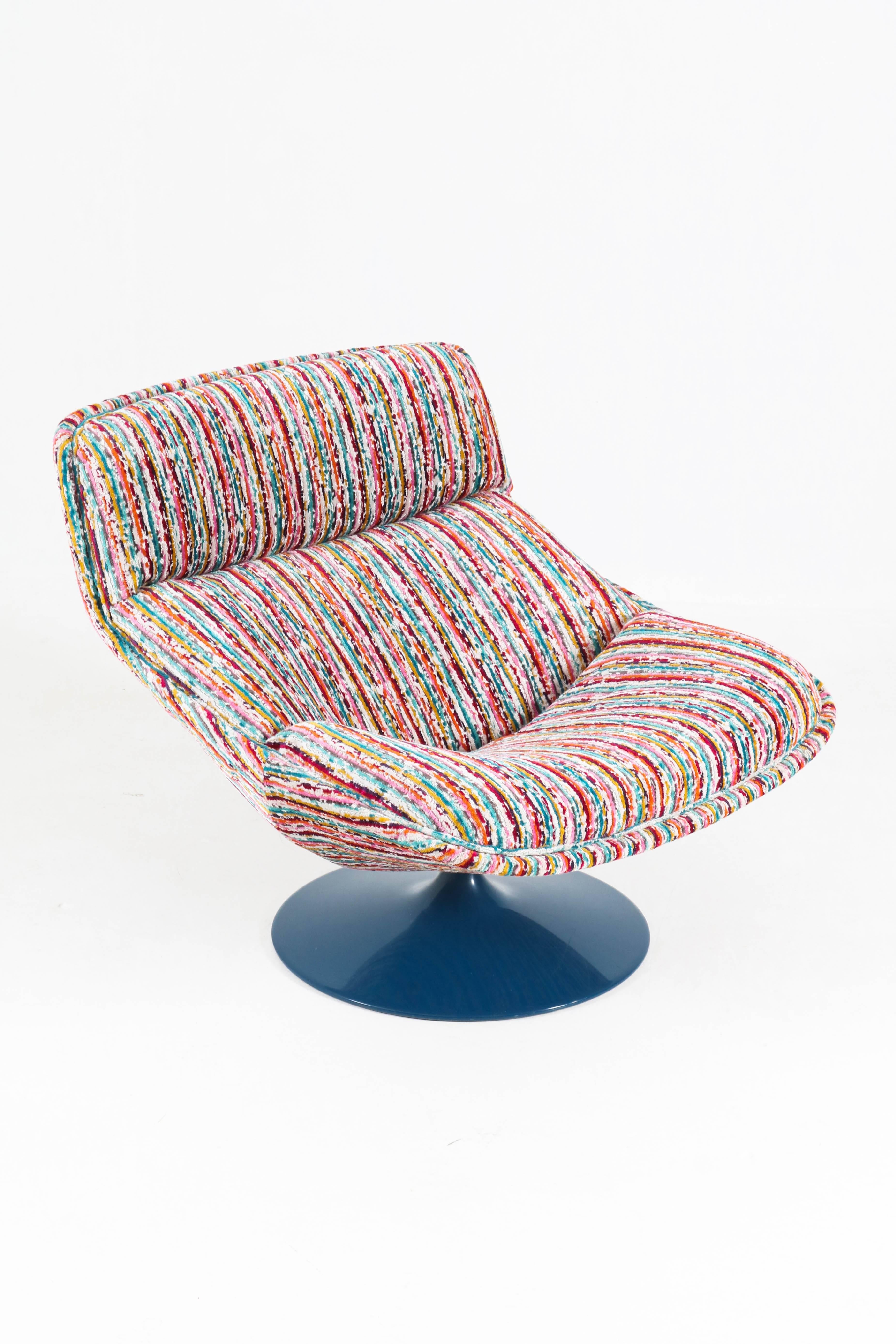 Mid-Century Modern Swivel Chair Model F518 by Geoffrey Harcourt for Artifort 5