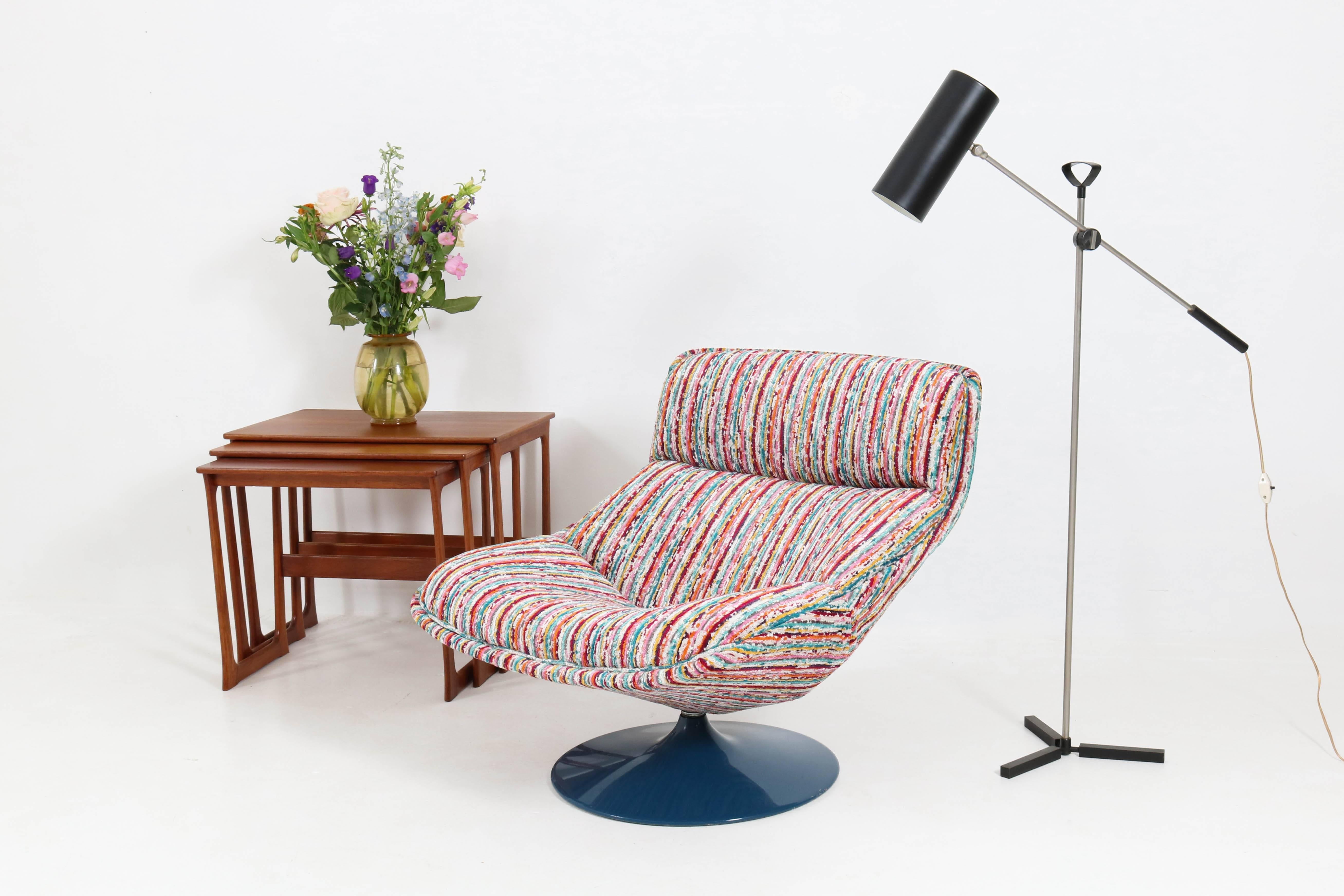 Mid-Century Modern Swivel Chair Model F518 by Geoffrey Harcourt for Artifort 6