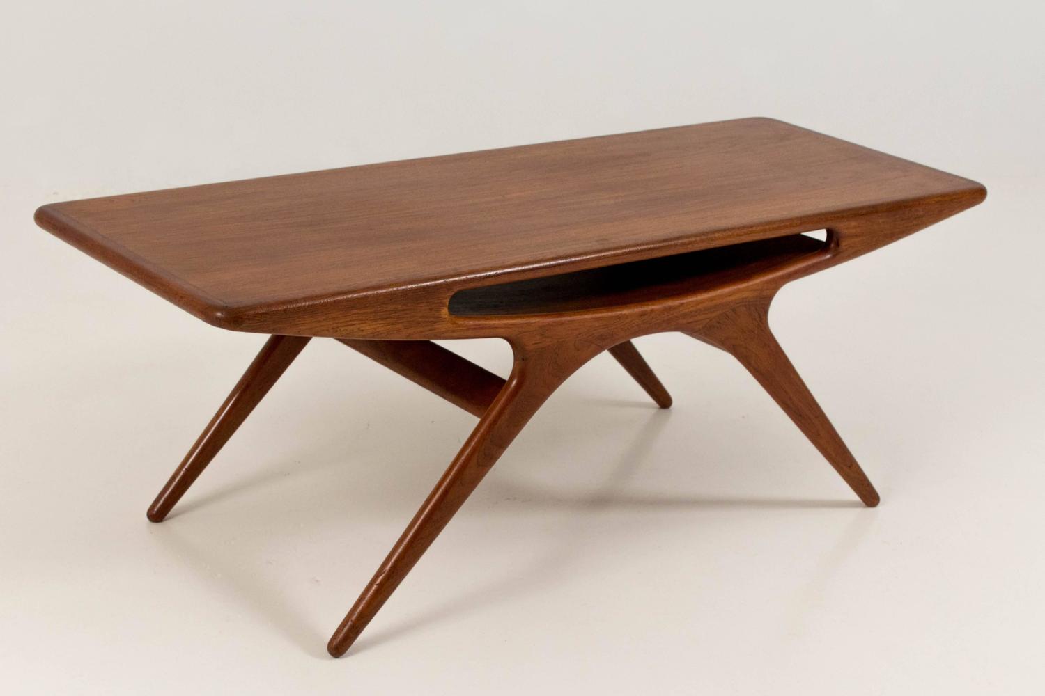 Iconic Smile Coffee Table by Johannes Andersen for CFC 1957 at 1stdibs