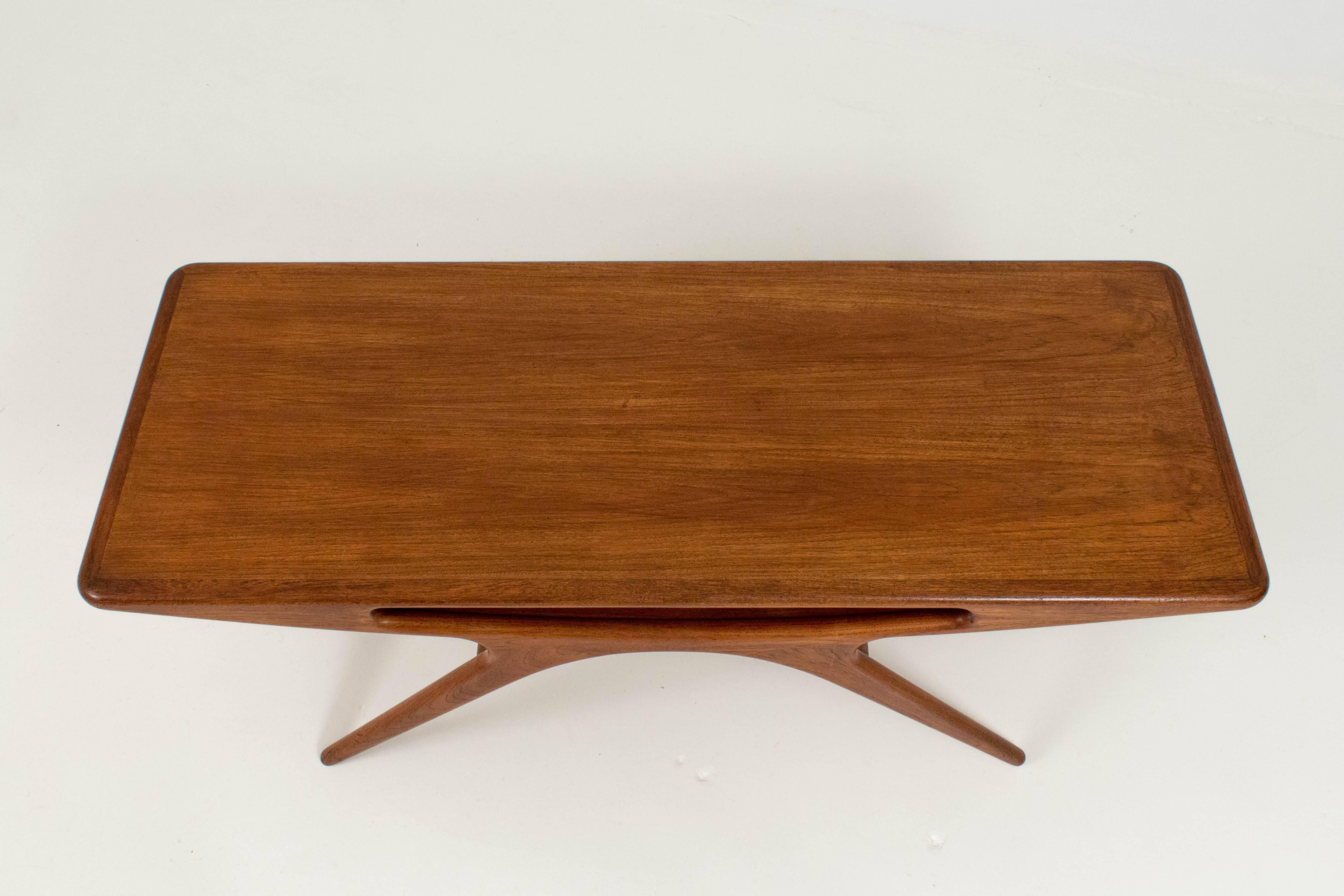 Mid-Century Modern Iconic Smile Coffee Table by Johannes Andersen for CFC Silkeborg, 1957