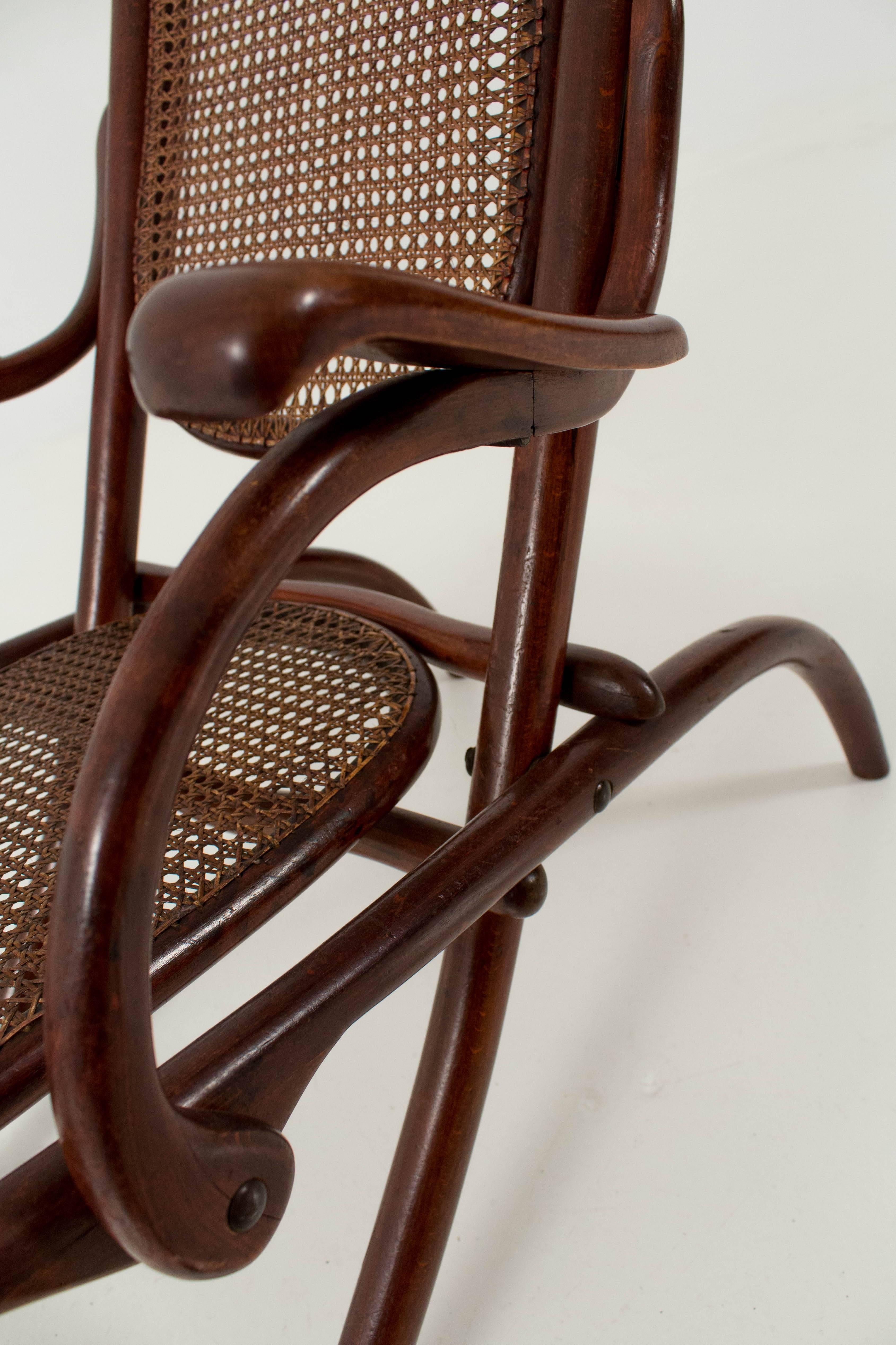 Beech Thonet Fold Chair Austria 1890s