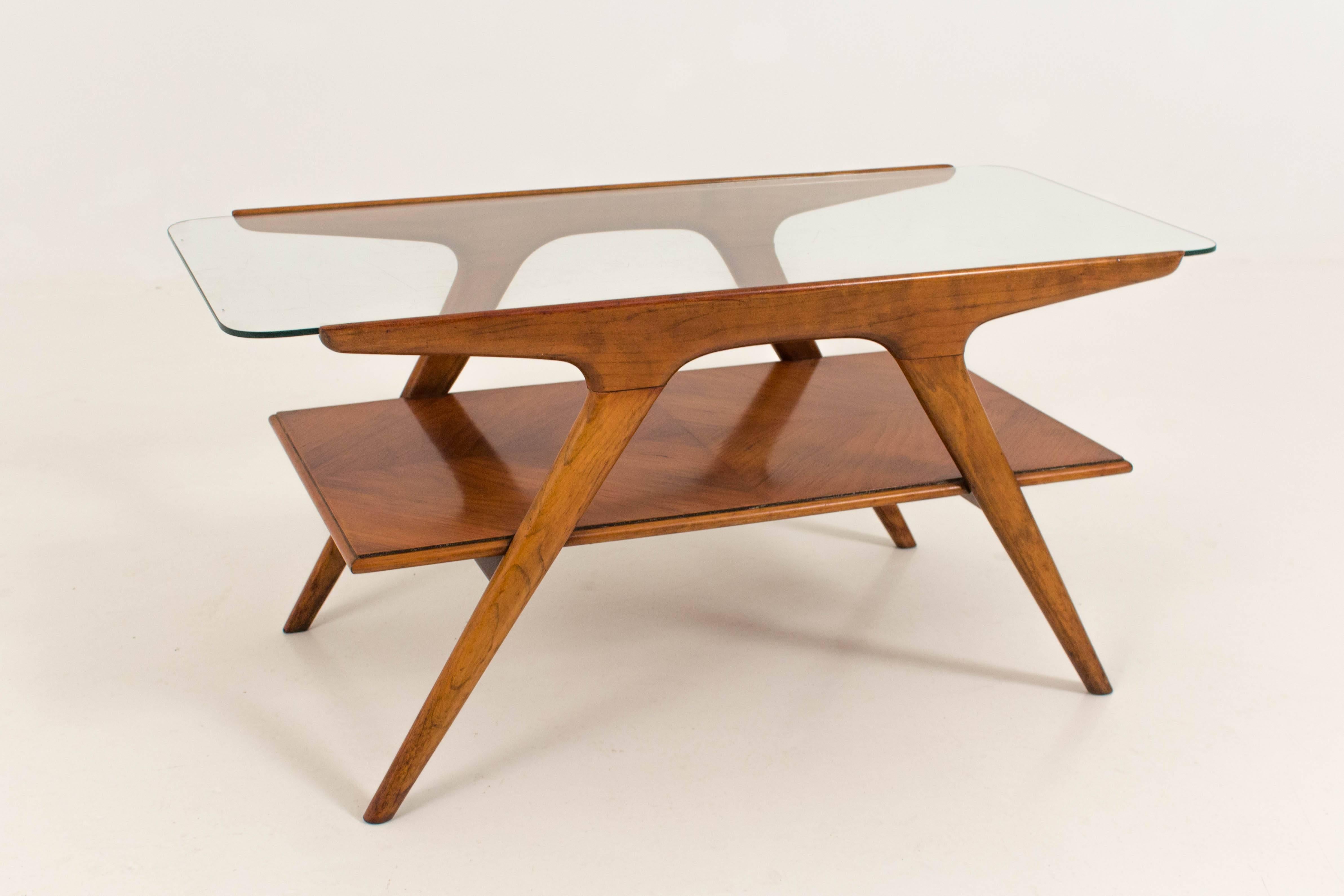 Italian Funky Mid-Century Modern Coffee Table by Cesare Lacca for Cassina