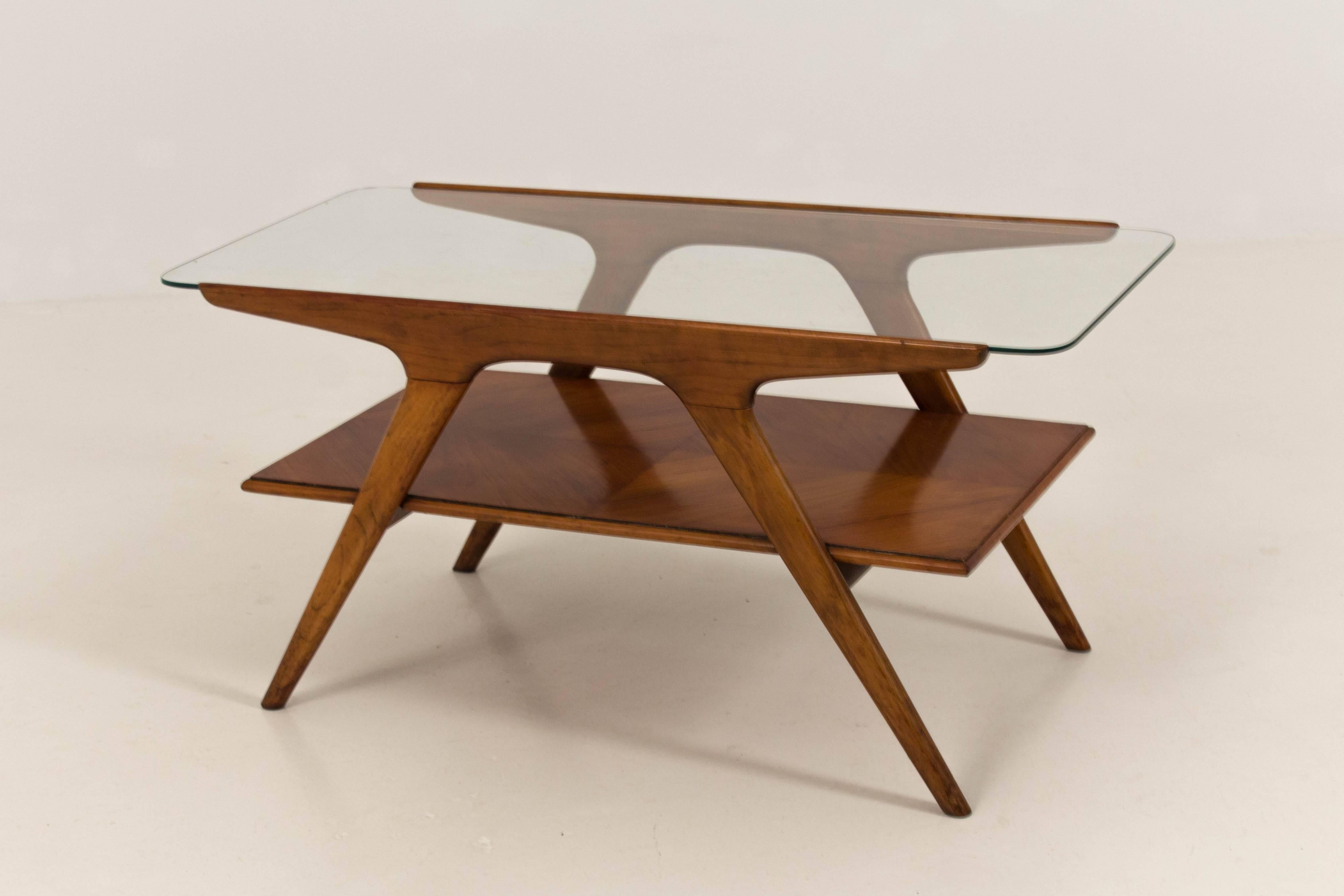 Funky Mid-Century Modern Coffee Table by Cesare Lacca for Cassina 1