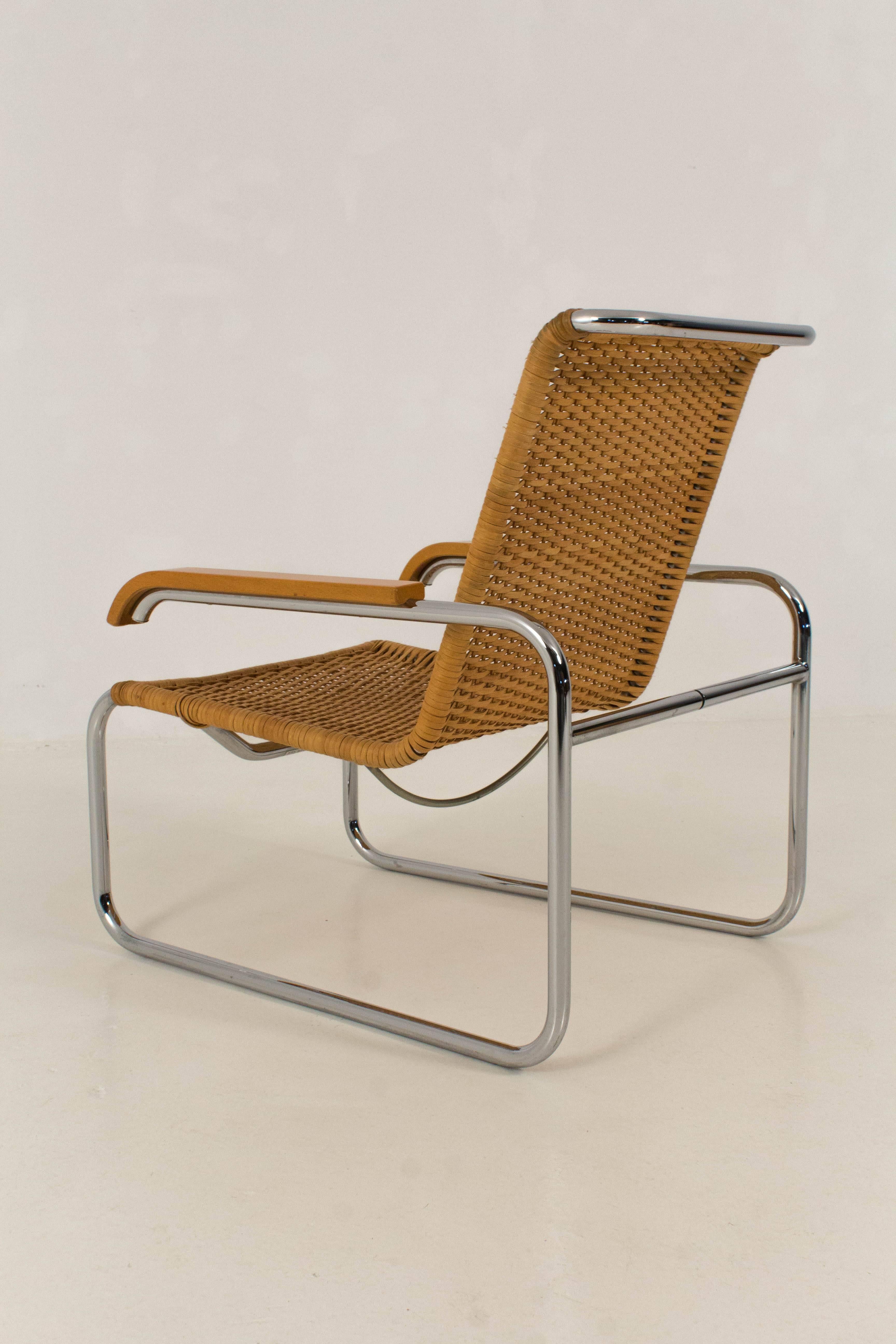 Art Deco B 35 Lounge Chair by Marcel Breuer for Thonet, 1970s