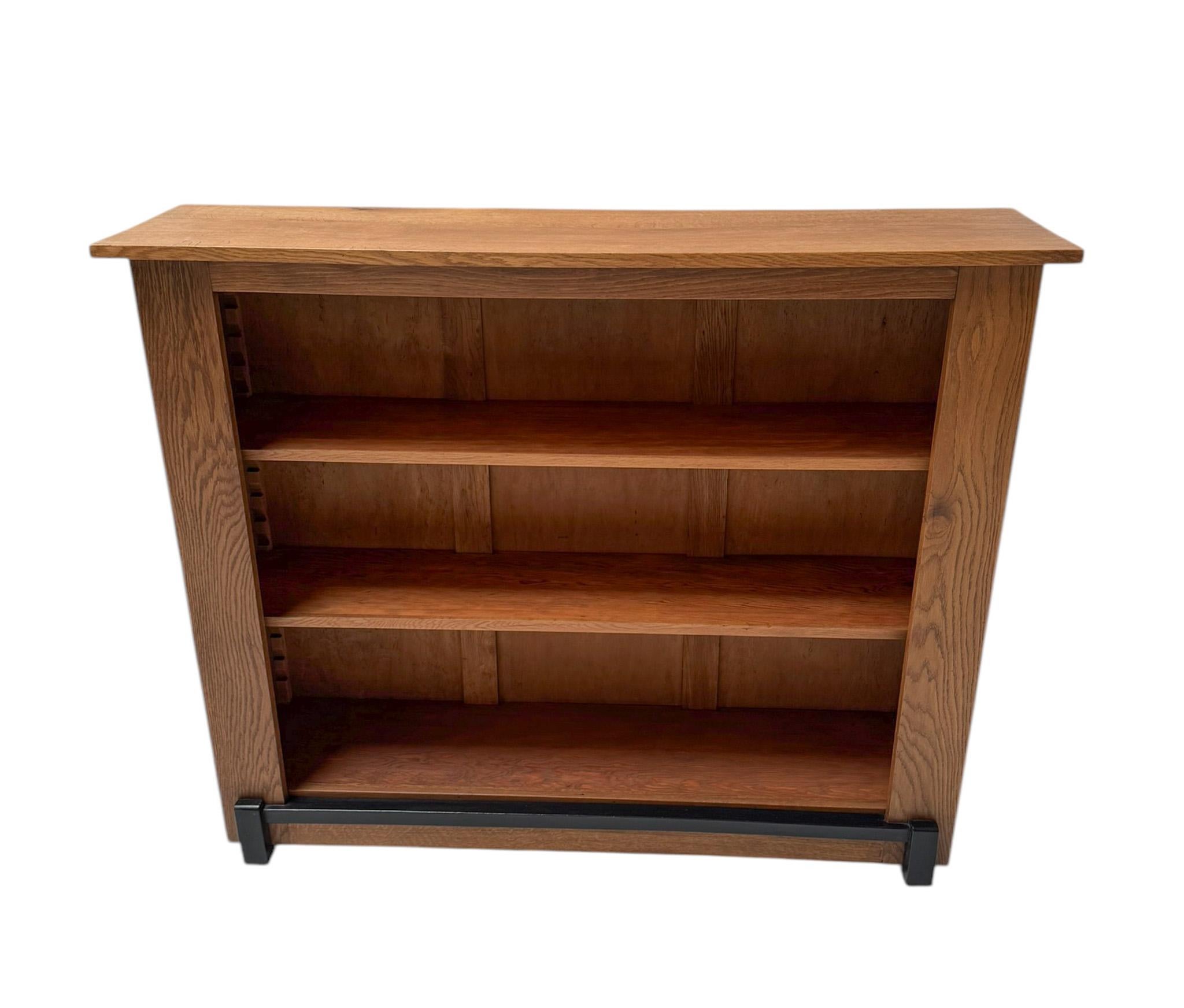 Art Deco Modernist Open Bookcase by Jan Brunott, 1920s For Sale 1