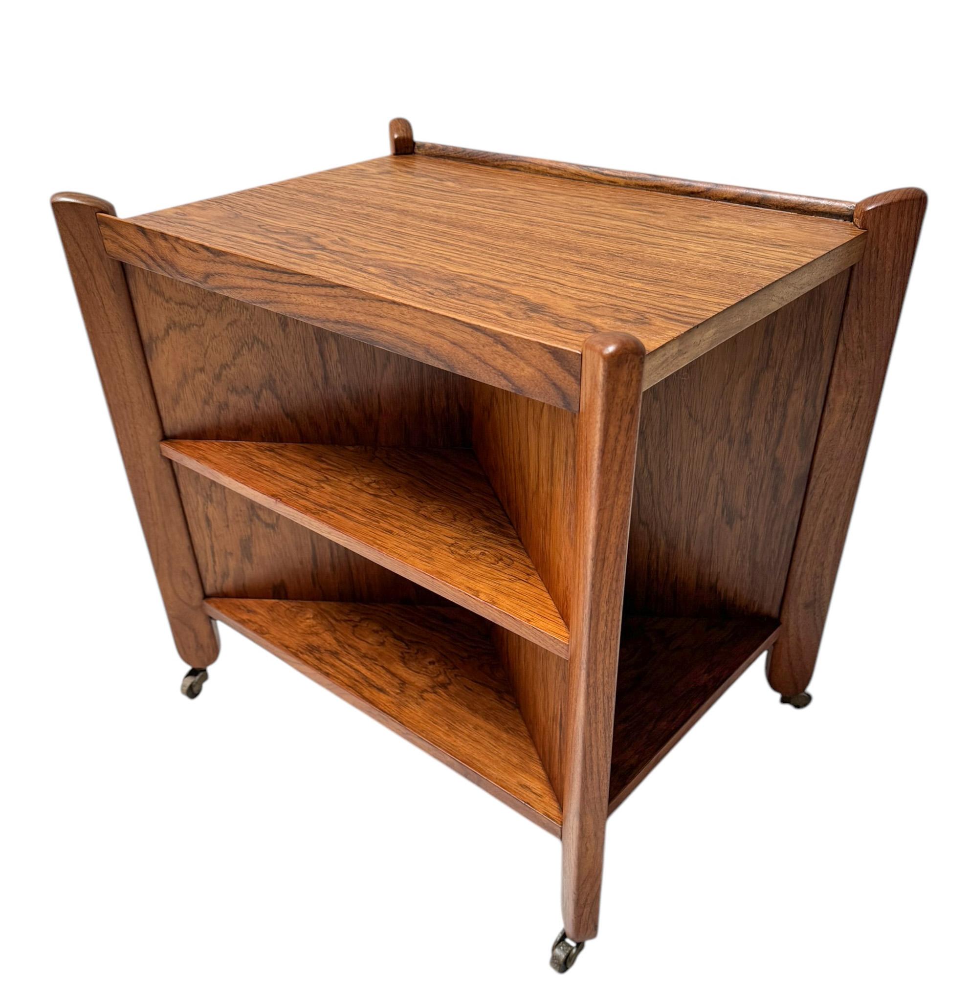 Padouk Art Deco Amsterdamse School Cart or Trolley by Paul Bromberg for Pander, 1920s For Sale