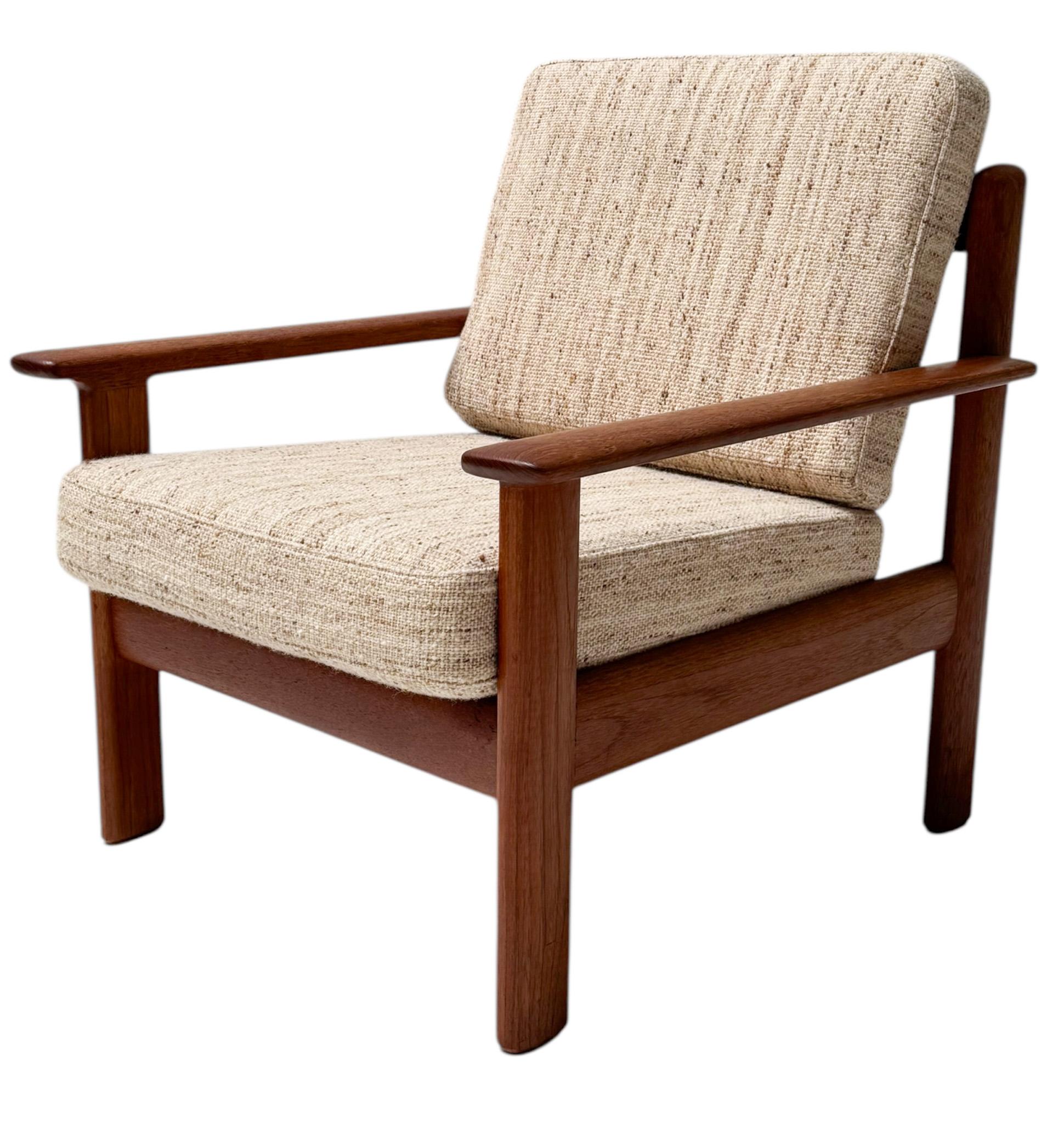 Sillón Moderno de Mitad de Siglo Antimott de Walter Knoll / Wilhelm Knoll, Años 60 Tela en venta
