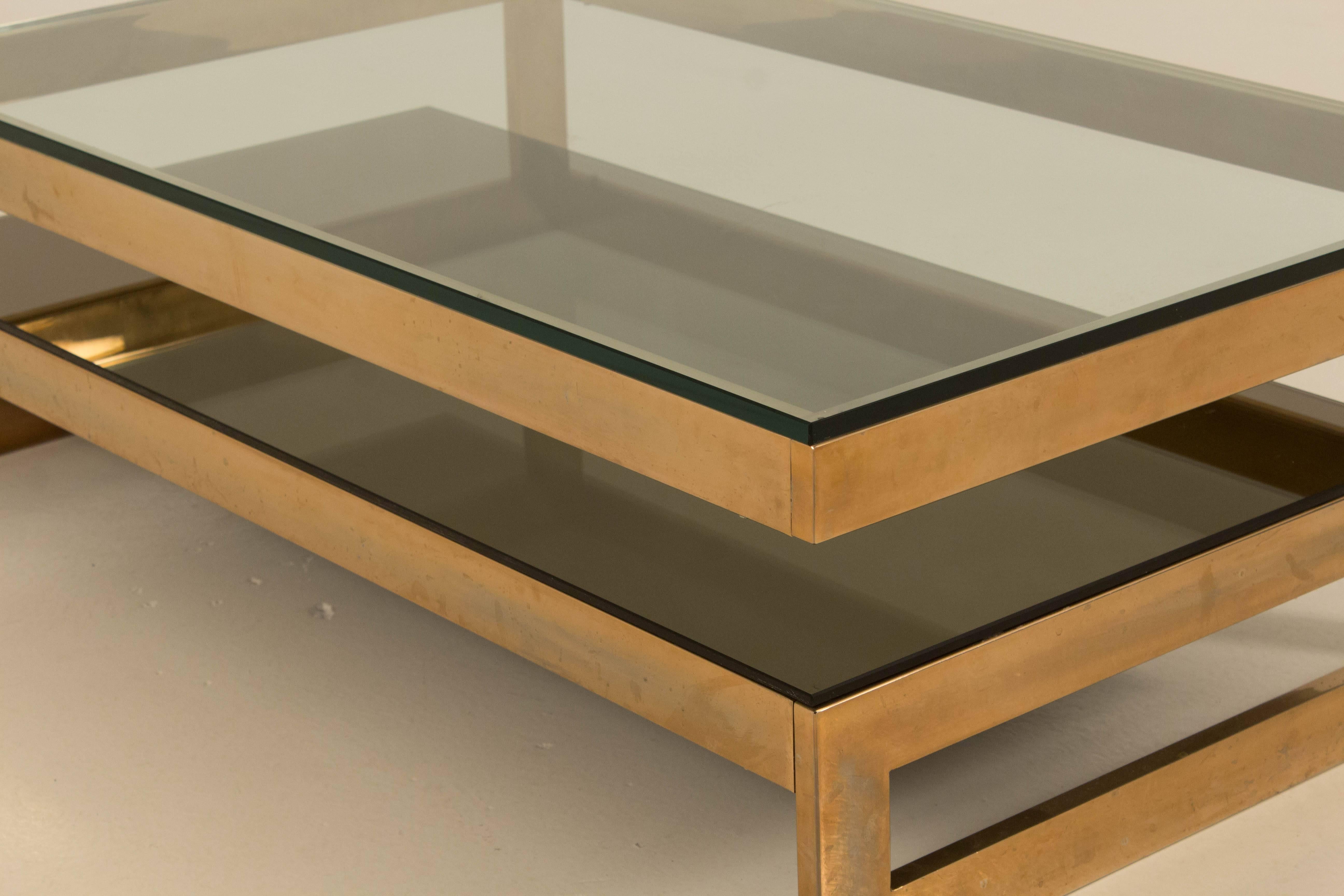 Belgian Elegant Belgium Mid-Century Modern Coffee Table, 1970s