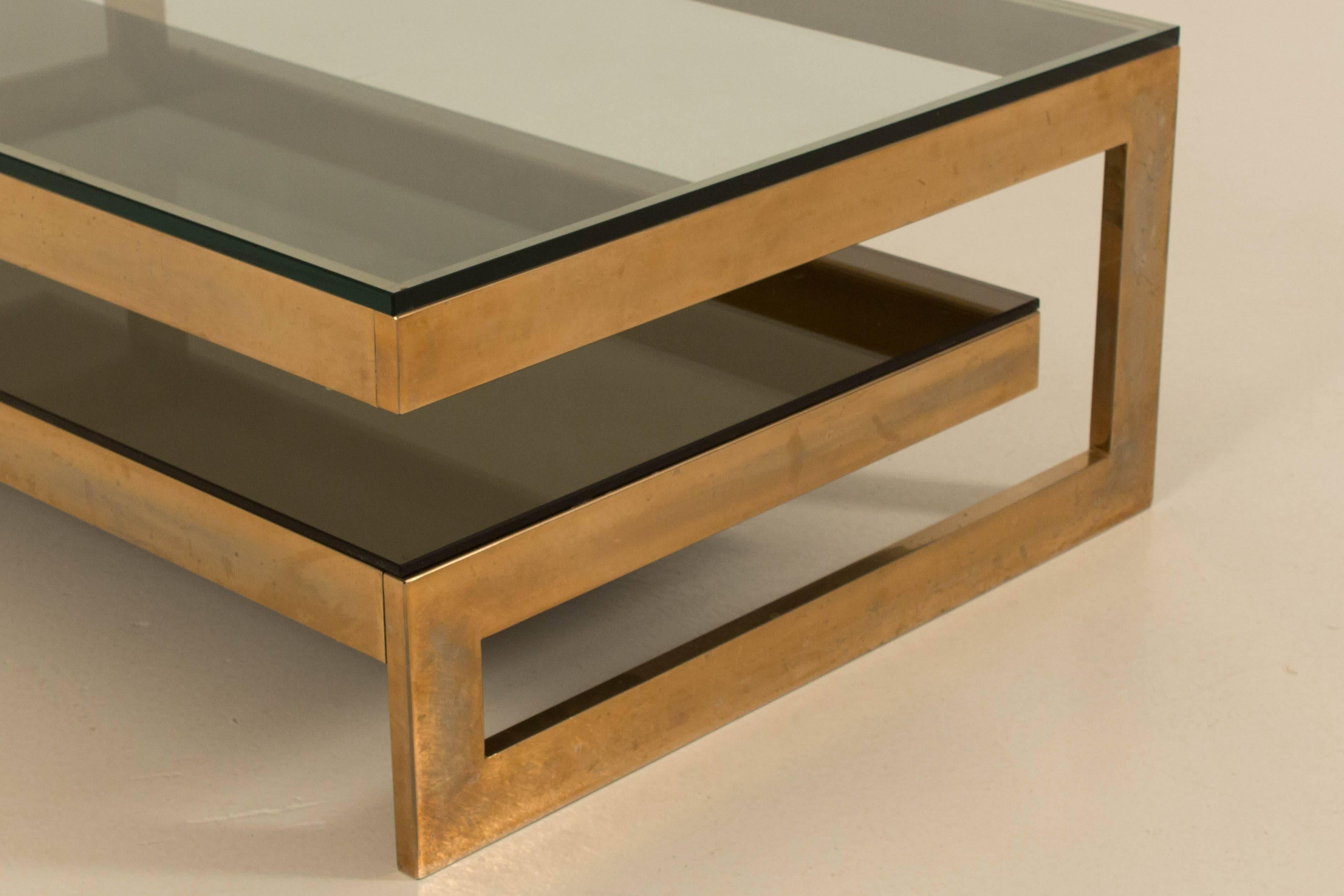 Elegant Belgium Mid-Century Modern Coffee Table, 1970s In Good Condition In Amsterdam, NL