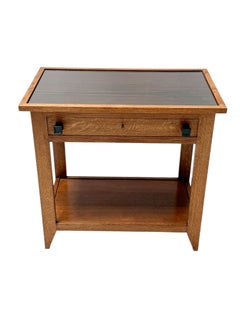 Art Deco Serving Table by Hendrik Wouda, 1924, Solid Oak & Ebony