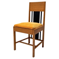 Art Deco High Back Dining Room Chair by Cor Alons, Mustard Corduroy, 1927