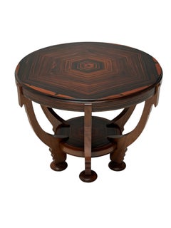 1920s Art Deco Coffee Table by Max Coini in Macassar Ebony.