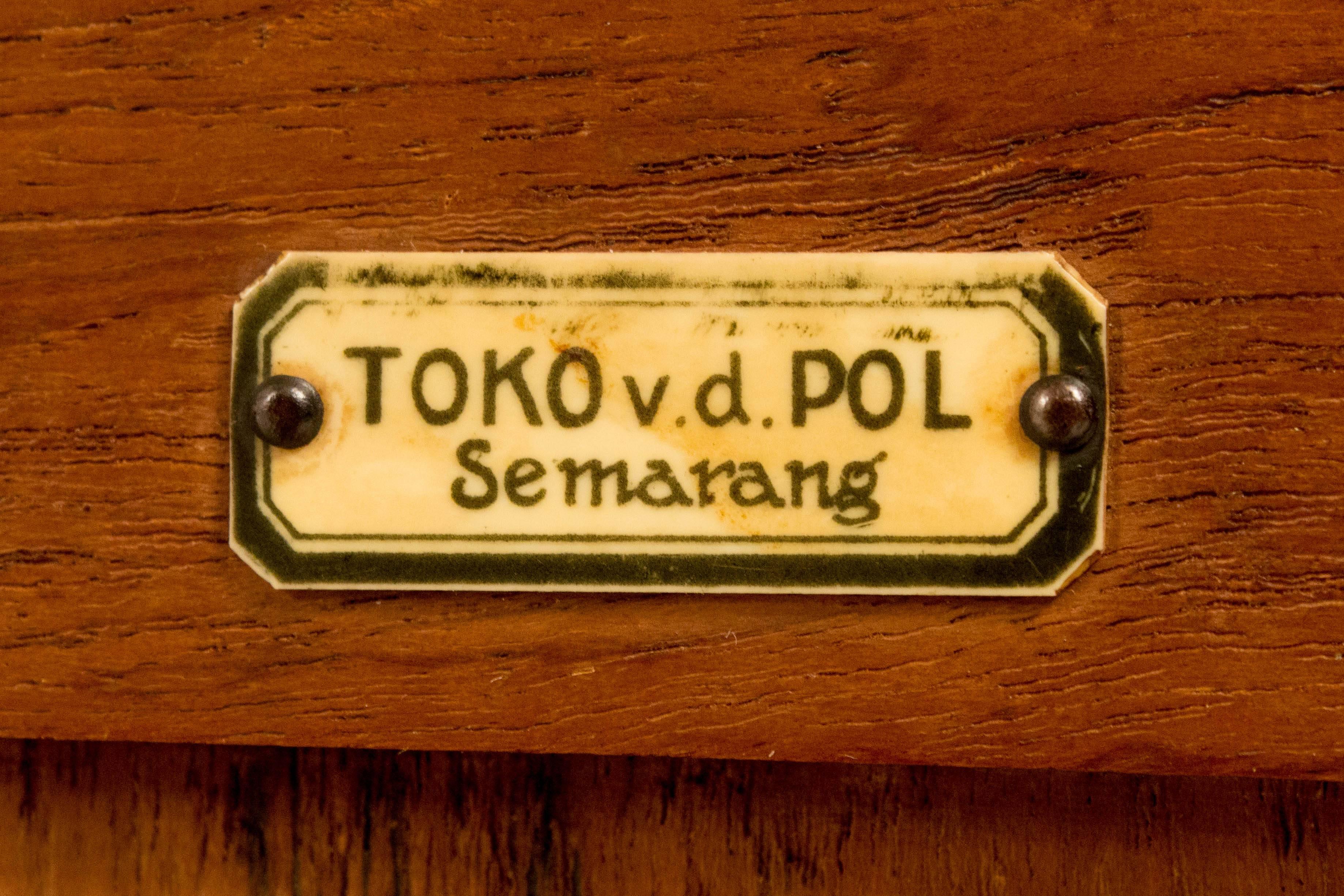 Rare and Important Art Deco Haagse School Credenza by Toko v/d Pol Semarang 1