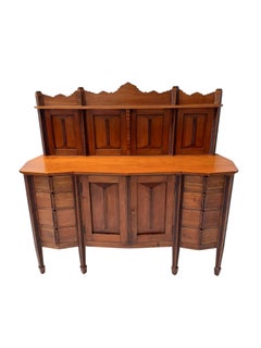 Buffet de style Art déco de l'École d'Amsterdam des années 1920, en hêtre teinté