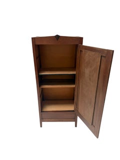 Art Deco One-Door Armoire, Solid Oak, Dutch Design, 1920s