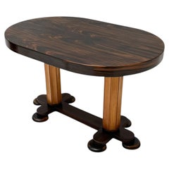 Mesa de centro ovalada de estilo Art Déco de Gebroeders Reens, década de 1930
