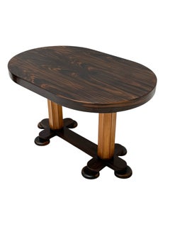 Mesa de centro ovalada de estilo Art Déco de Gebroeders Reens, década de 1930