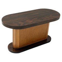 Art Deco Coffee Table in Macassar and Birch by Gebroeders Reens Amsterdam, 1930s