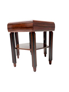 1924 Art Deco Coffee Table by Fa. Drilling, Walnut & Macassar Ebony