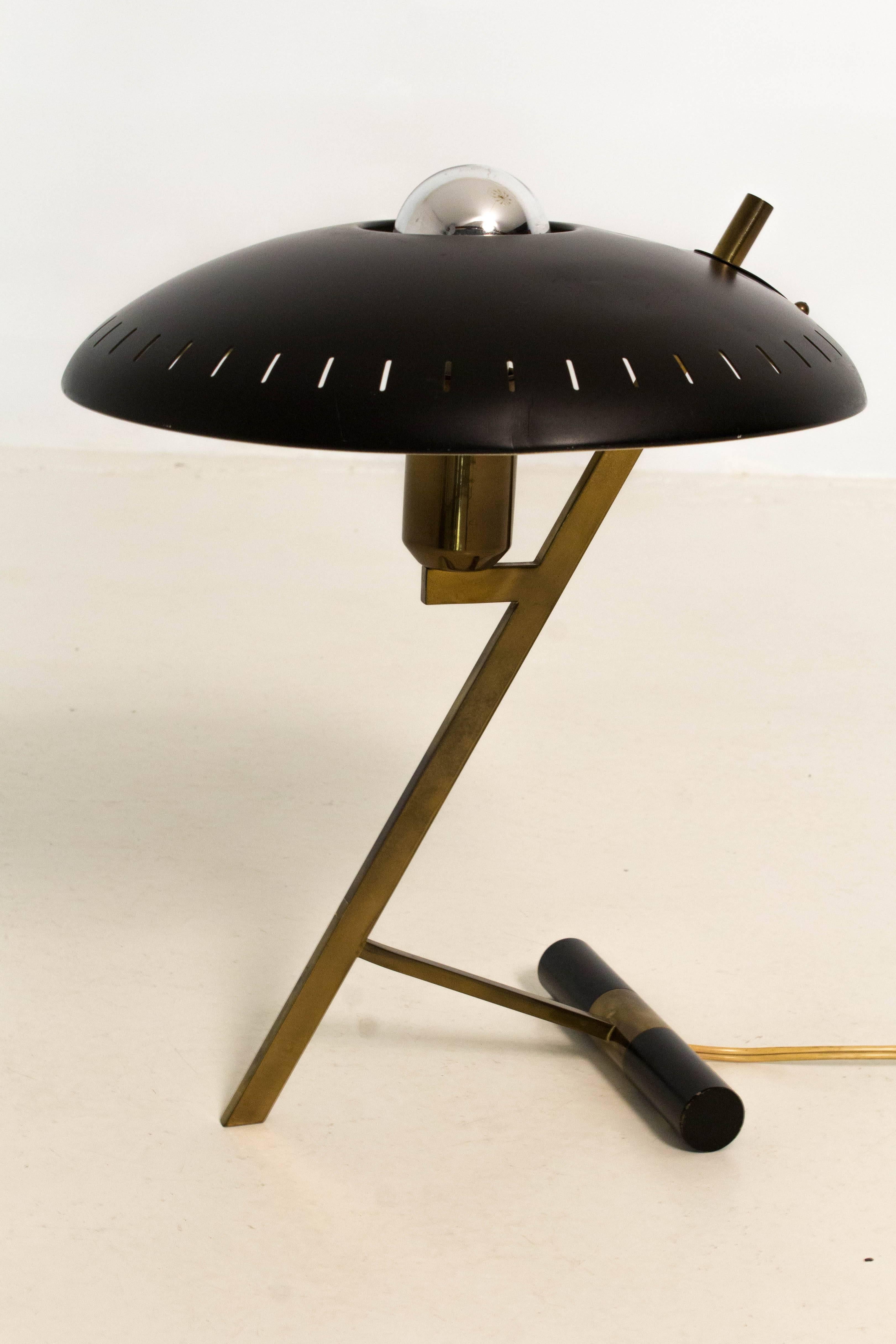 Dutch Z-Shaped Table Lamp by Louis Kalff for Philips, 1950s