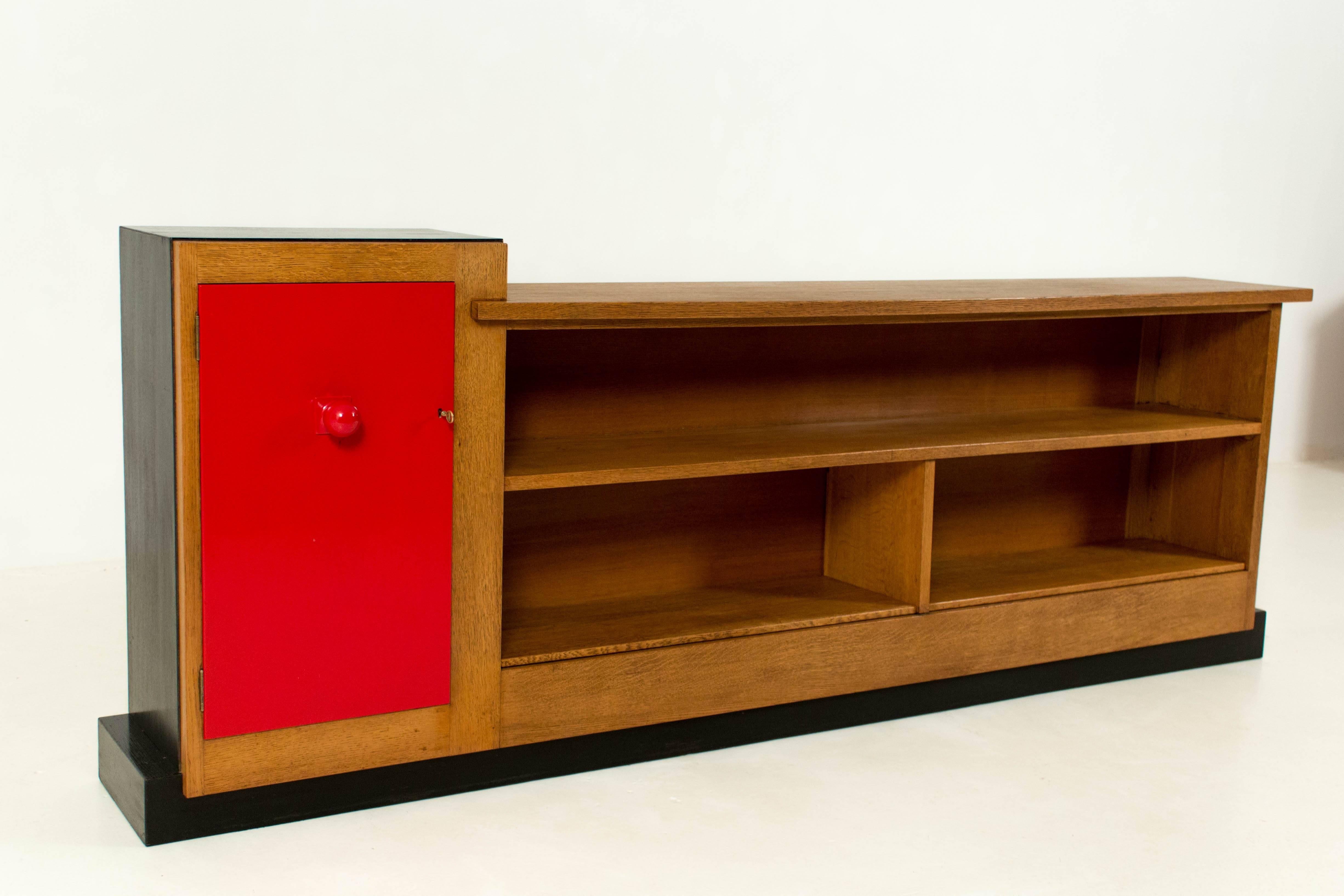 Dutch Important and Rare Art Deco Haagse School Sideboard by Henk Wouda for Pander