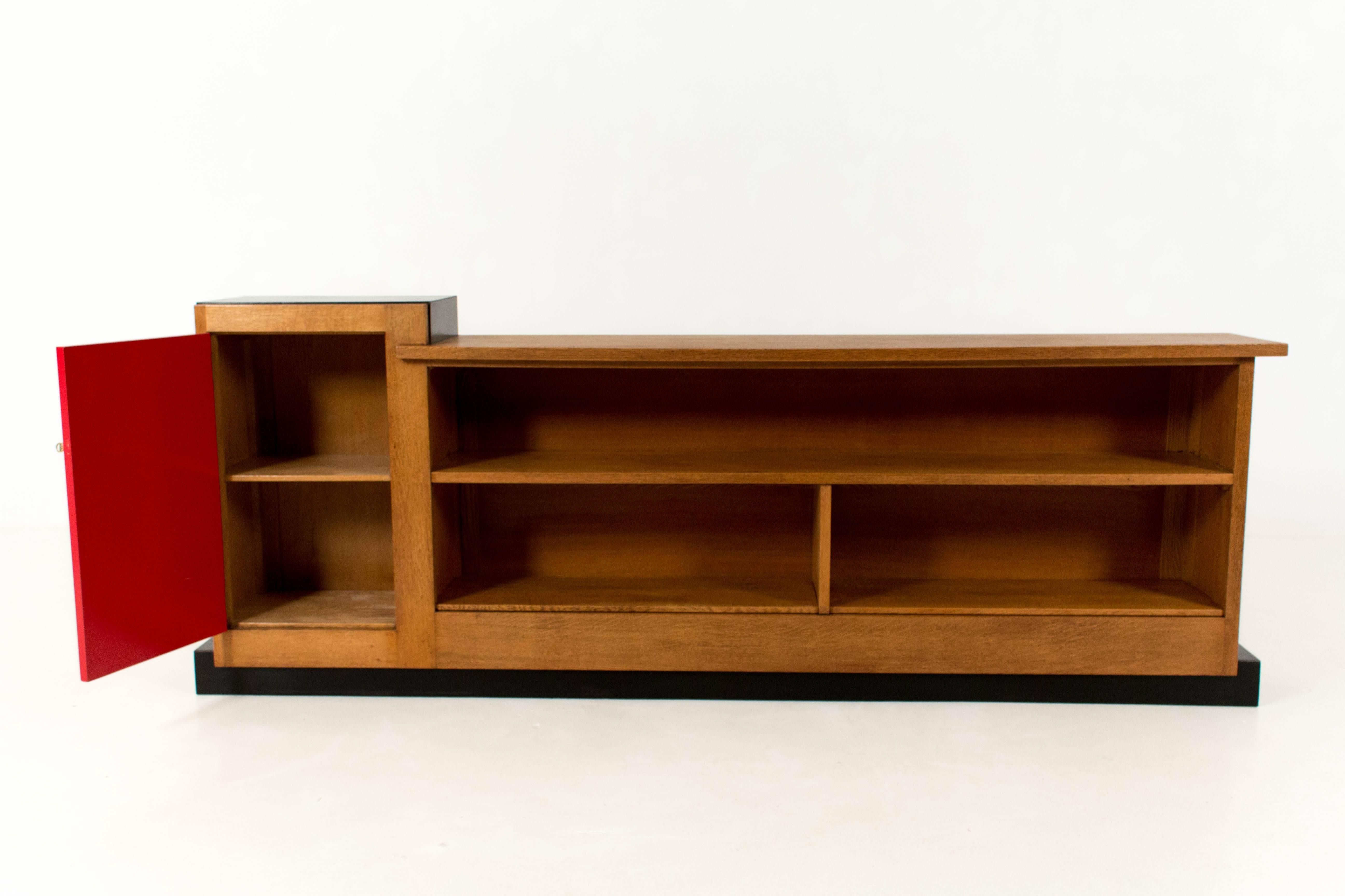 Lacquered Important and Rare Art Deco Haagse School Sideboard by Henk Wouda for Pander