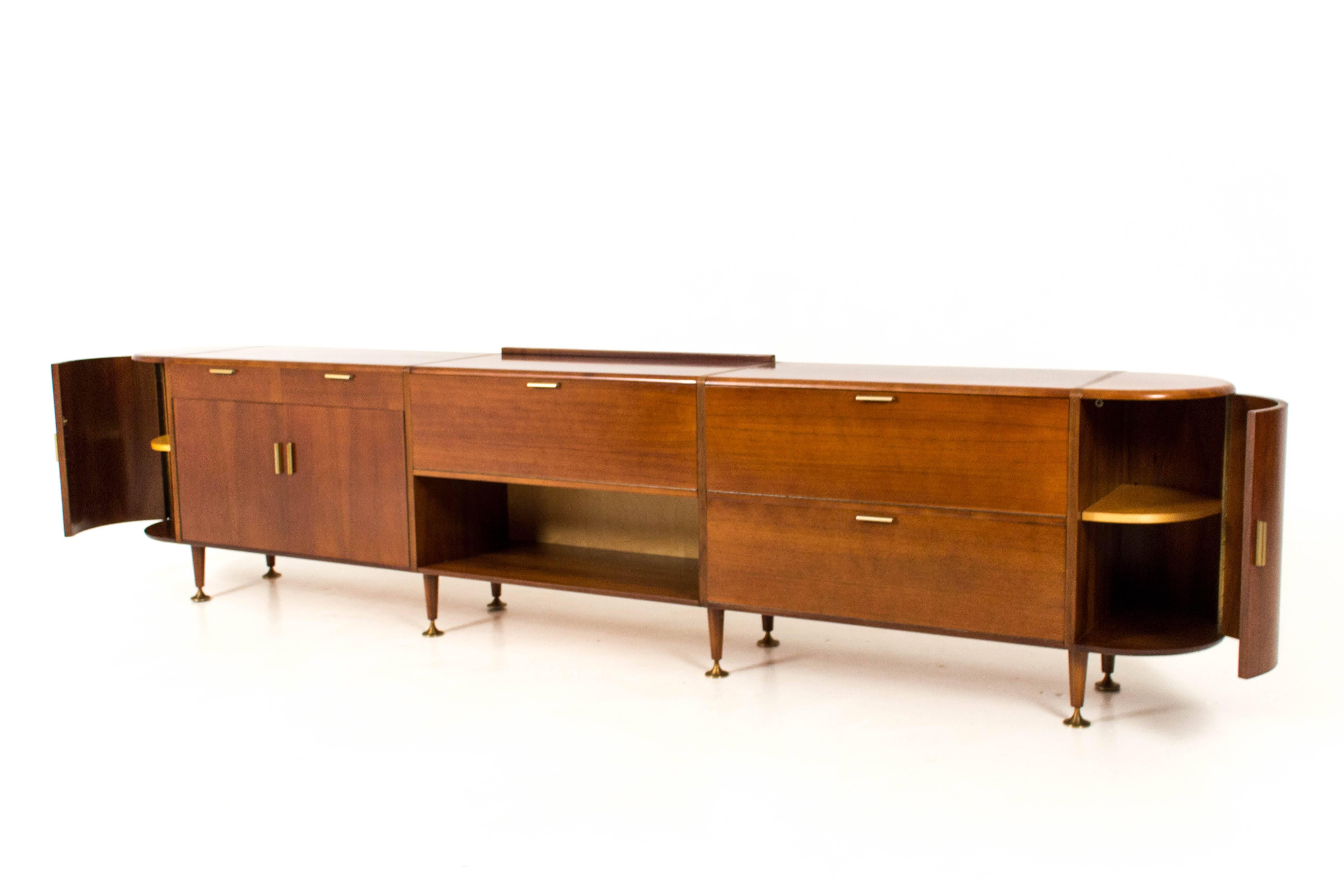 Dutch Extra Large Mid-Century Modern Sideboard by A.A.Patijn for Poly-Z, 1960s
