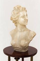 Stunning Art Nouveau Bust of Young Lady by Jef Lambeaux