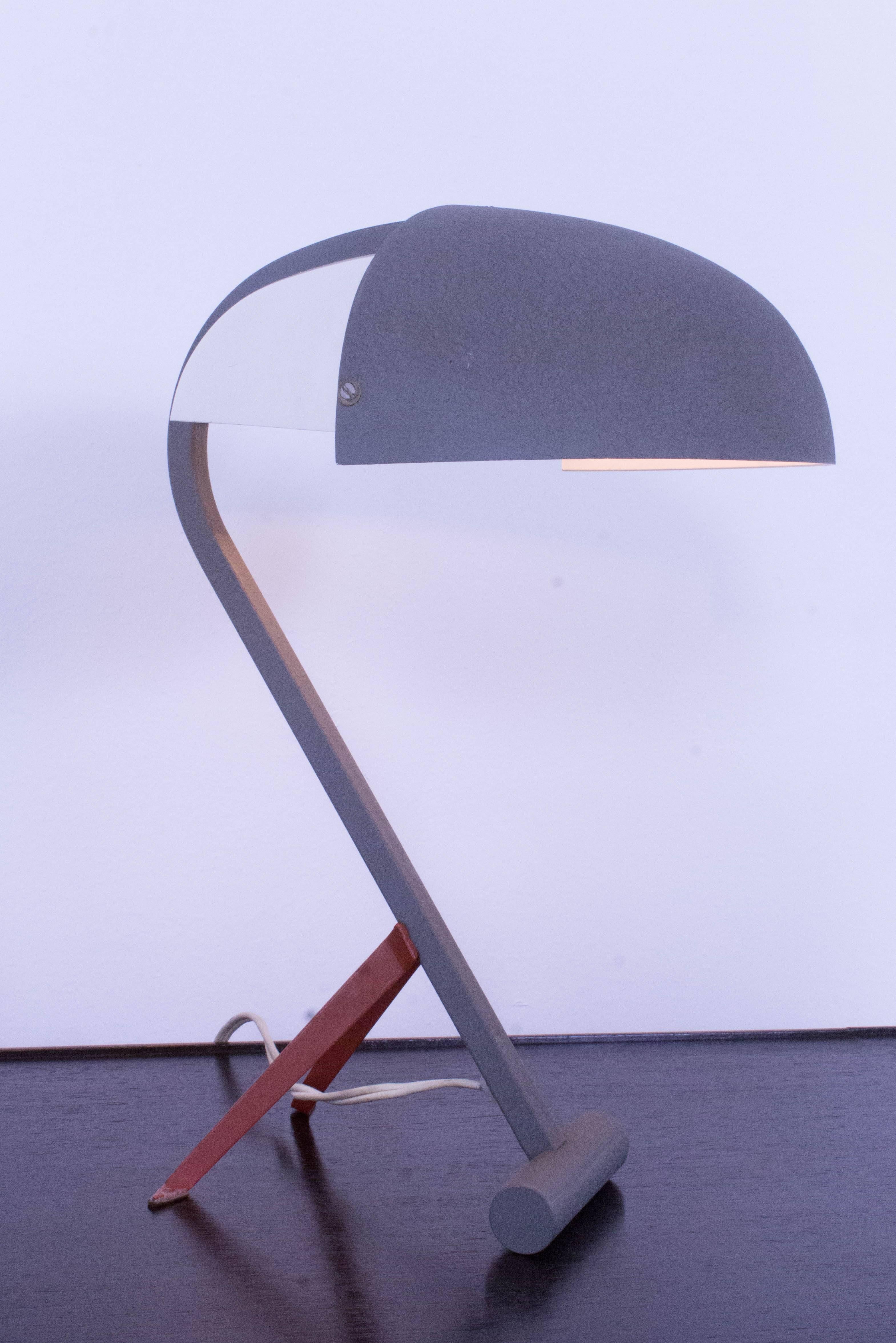 Stunning Mid-Century Modern Desk Lamp by Louis Kalff for Philips, 1950s In Good Condition In Amsterdam, NL