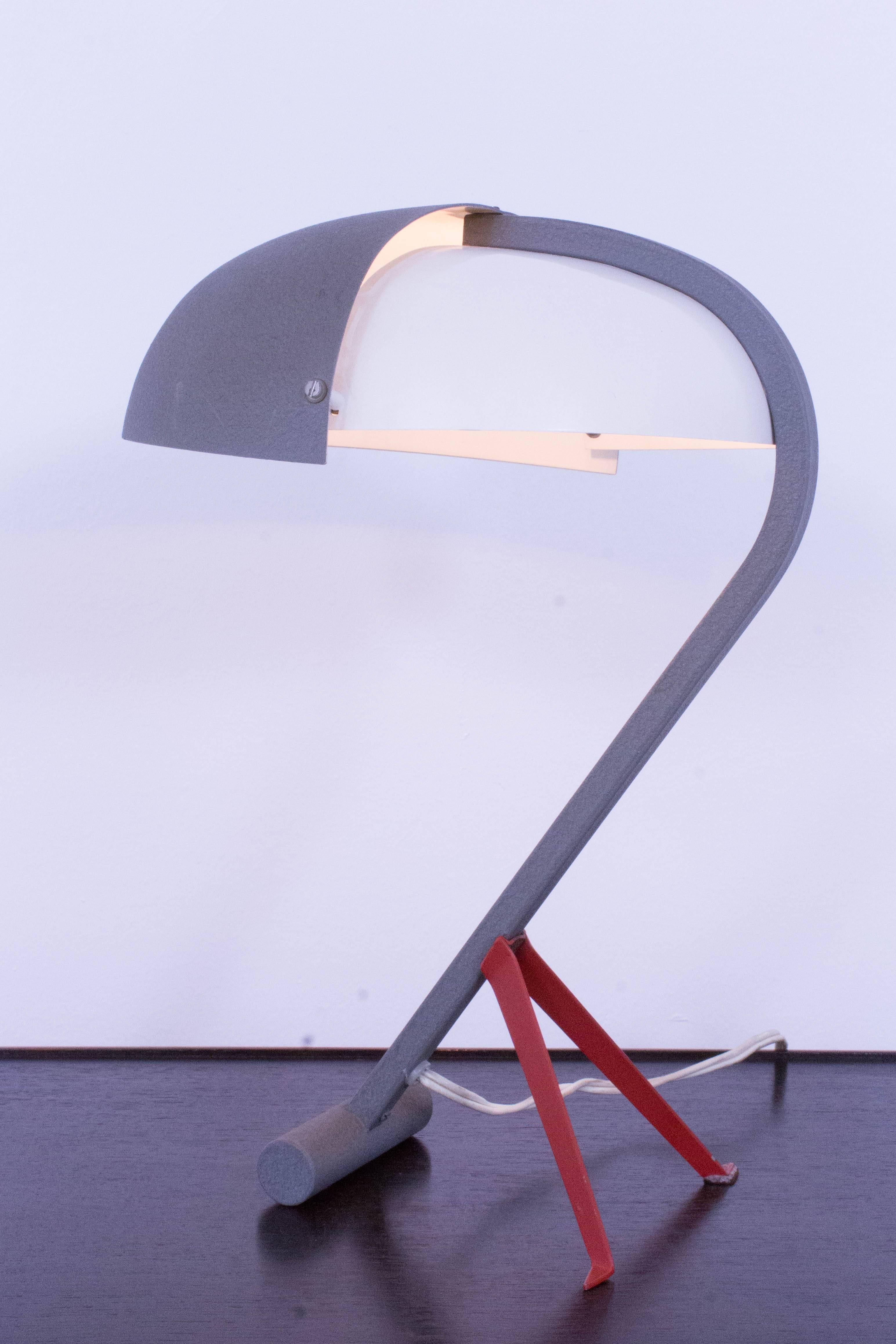 Steel Stunning Mid-Century Modern Desk Lamp by Louis Kalff for Philips, 1950s