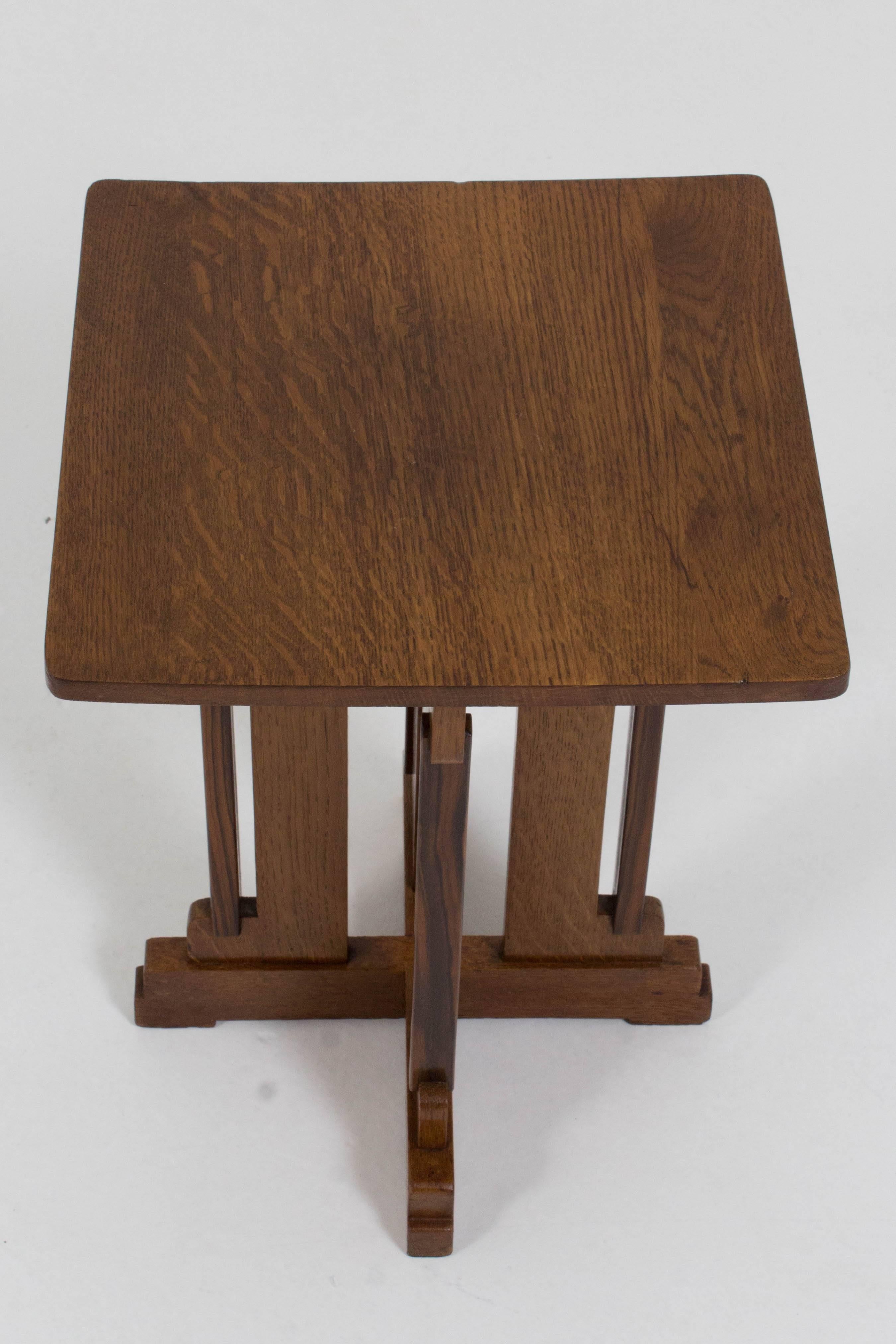 Dutch Stylish Art Deco Haagse School Occasional Table by P.E.L Izeren, 1920s