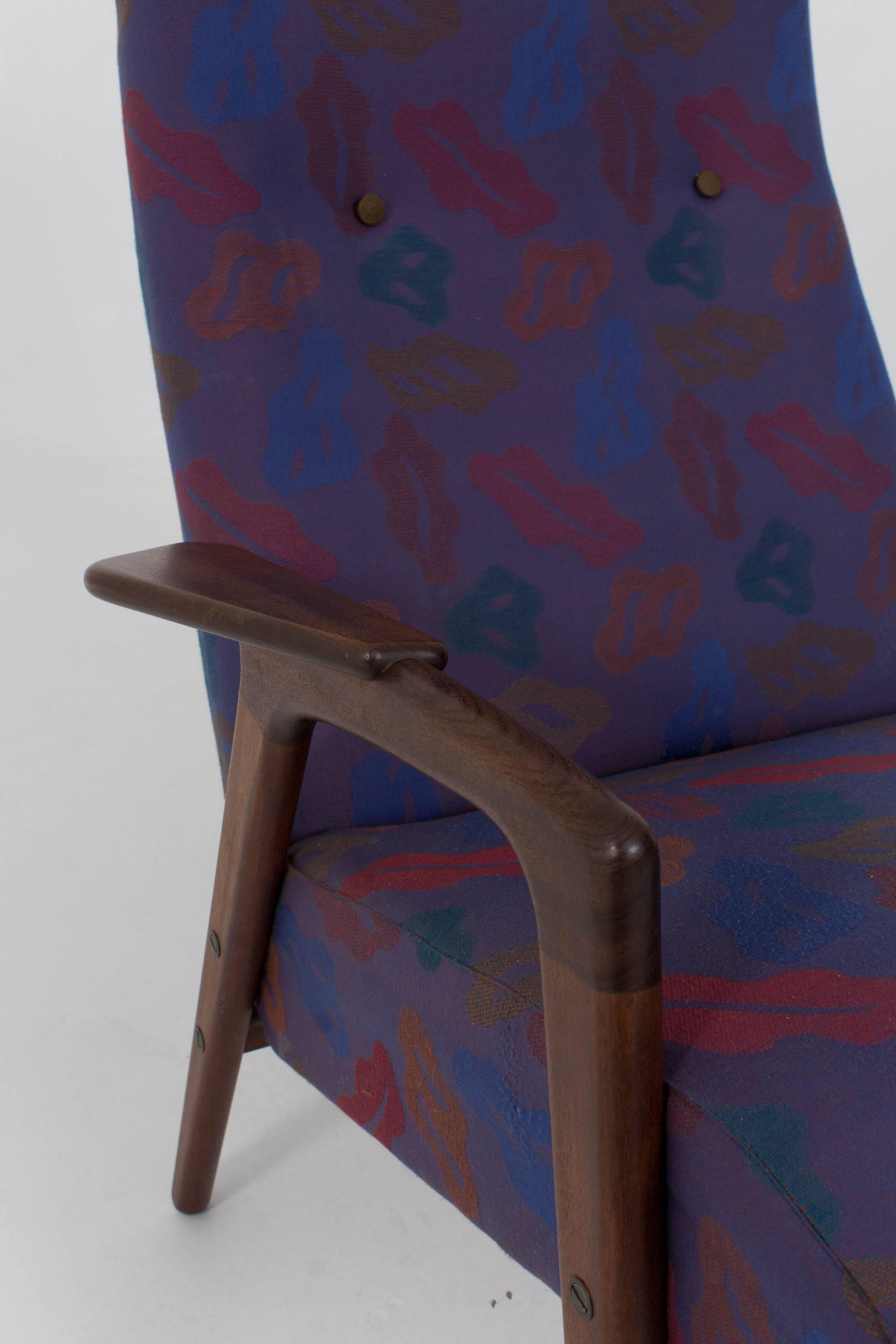 Fabric Stylish Mid-Century Modern Ruster Chair by Yngve Ekstrom for Pastoe, 1960s