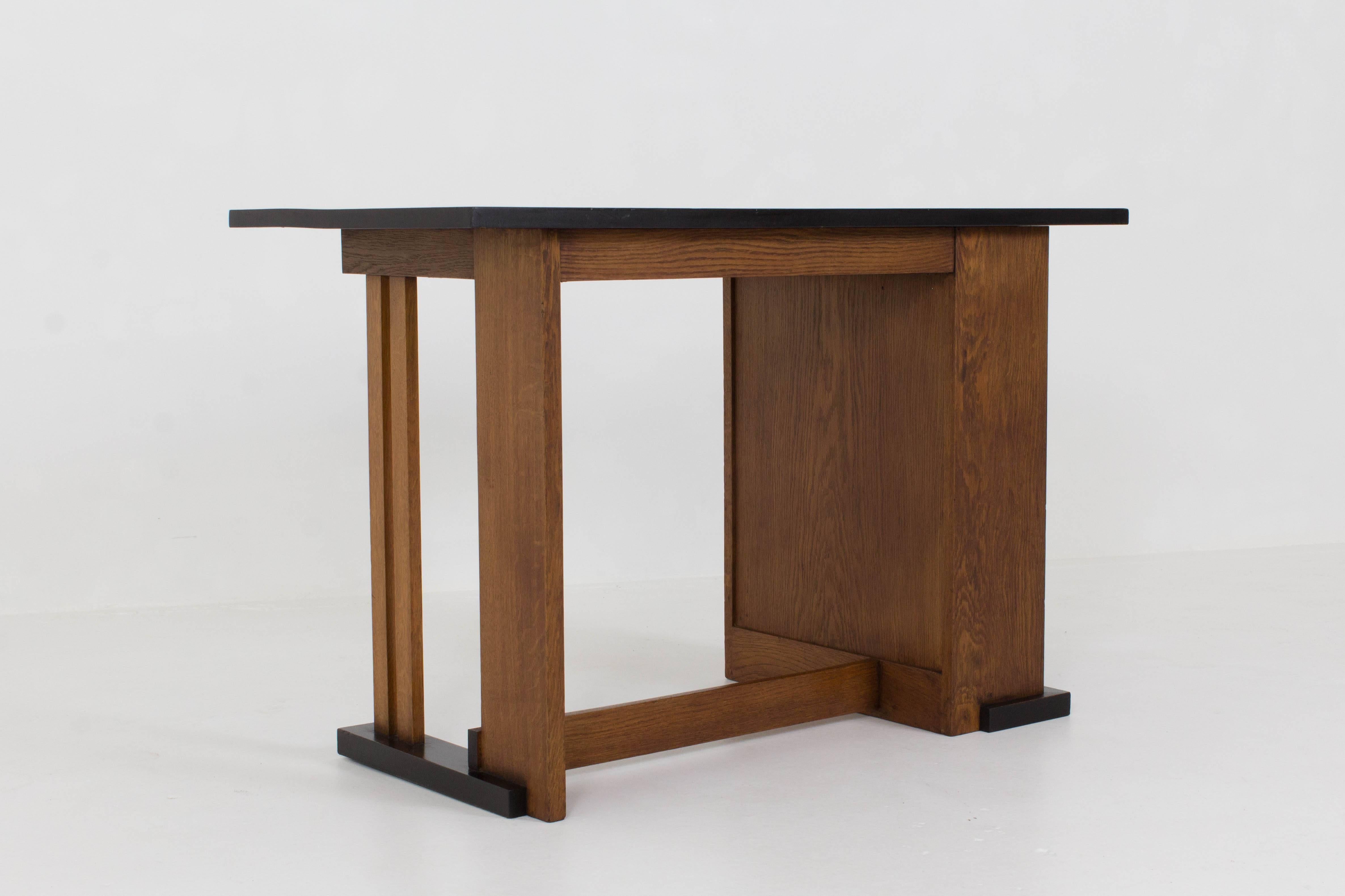 Early 20th Century Important and Rare Art Deco Haagse School Desk by Cor Alons for L.O.V.