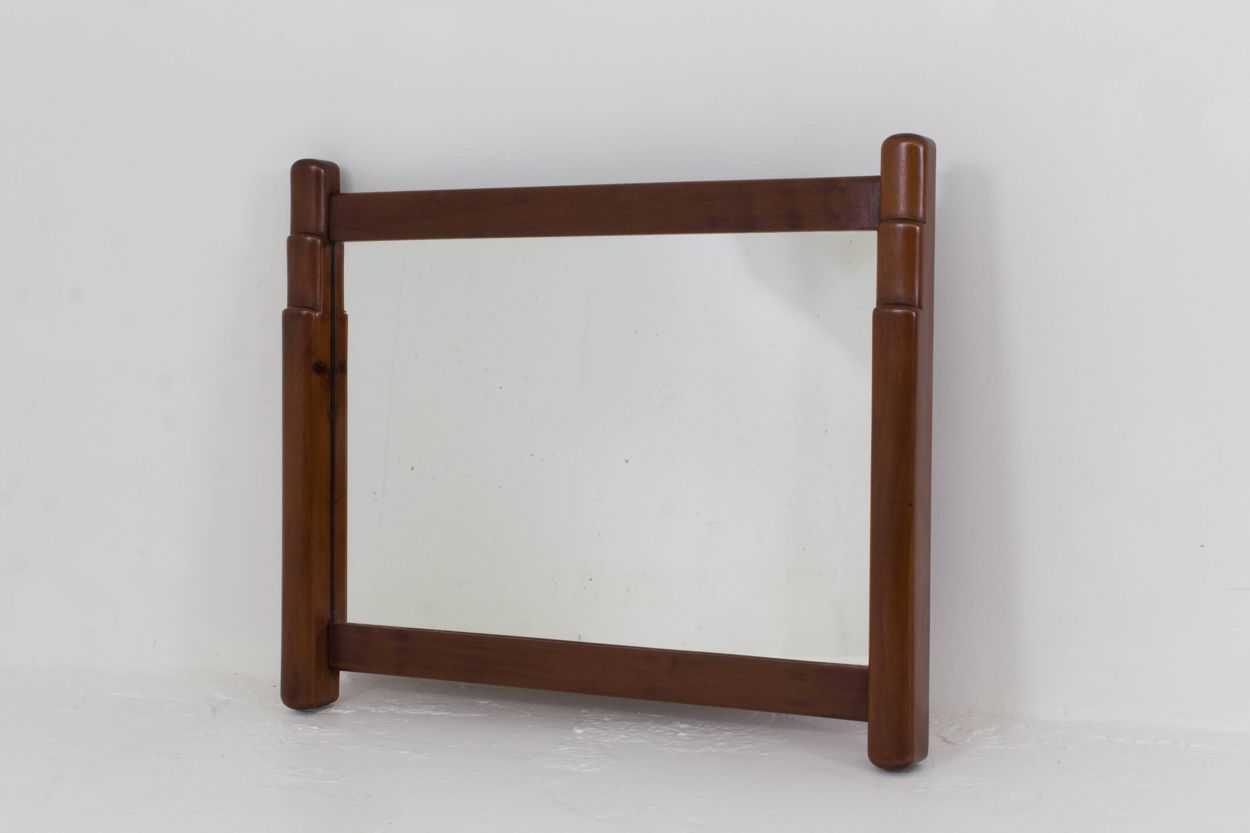 Pair of Art Deco Amsterdam School mirrors by Paul Bromberg for Metz & Co.
Solid mahogany frame 1920s.
In good original condition with minor wear consistent with age and use,
preserving a beautiful patina.