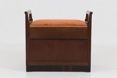 Funky Dutch Art Deco Amsterdam School Stool, 1920s