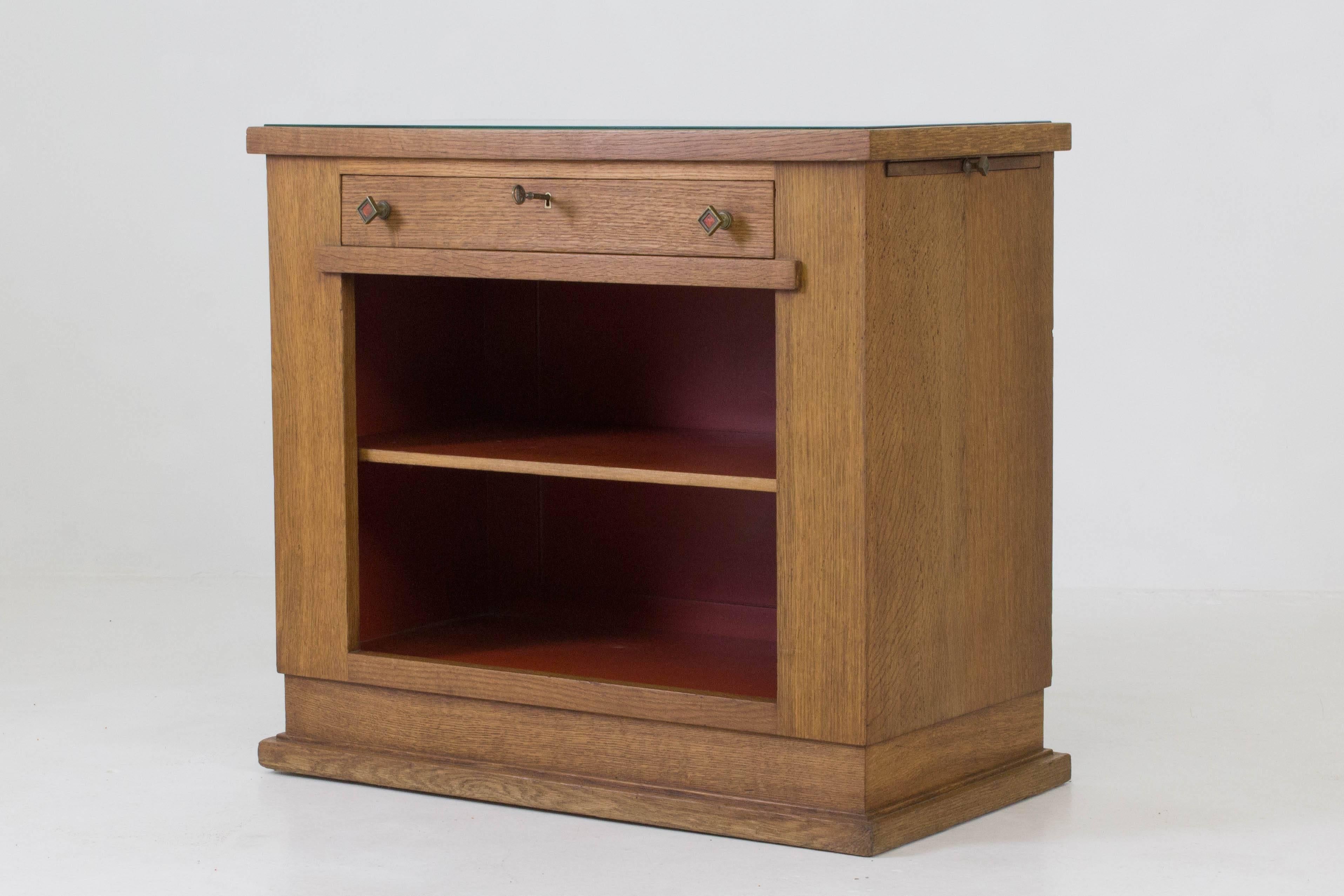 Rare Art Deco Haagse School Tea Cabinet by H.Wouda for Pander, 1924 In Good Condition In Amsterdam, NL